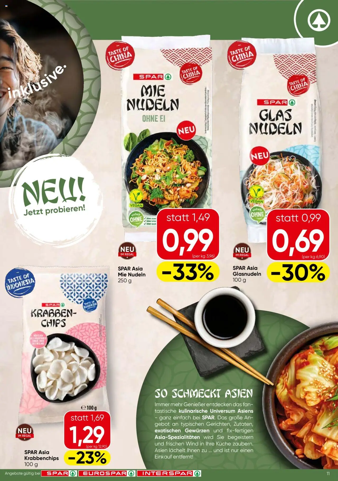 Spar Flugblatt - Steiermark gültig ab 09.10.2025 | Seite: 11 | Produkte: Chips, Regal, Nudeln