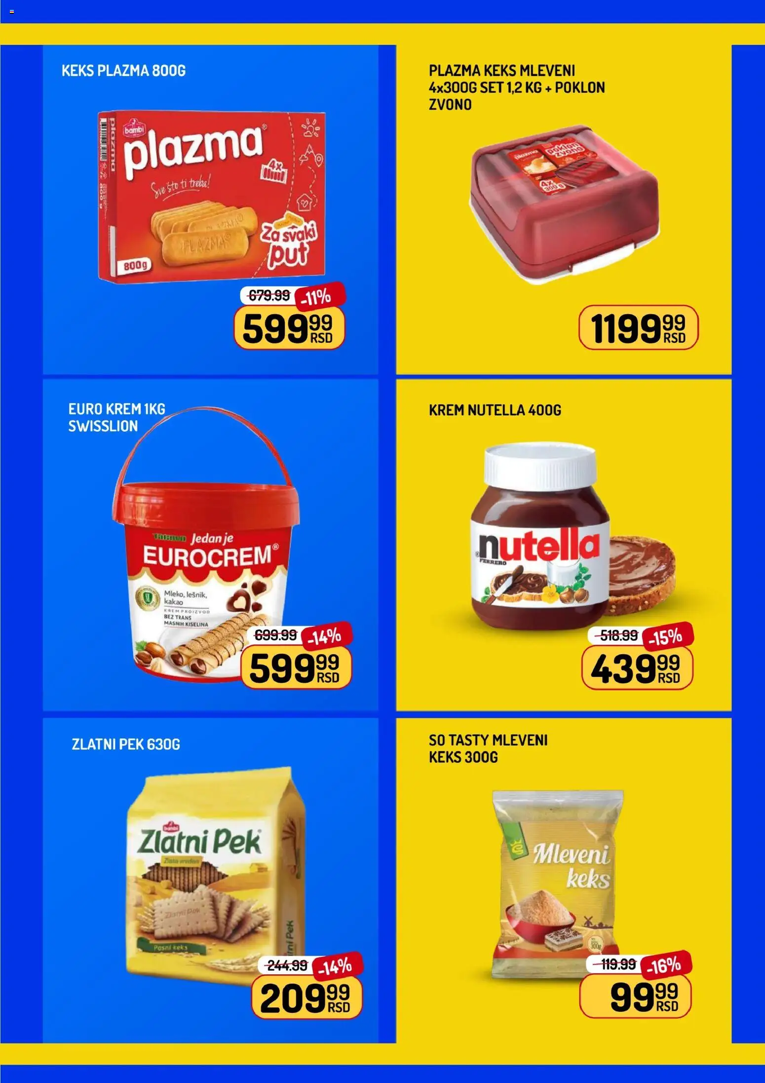 Aman katalog - važi od 02.04.2026 | Strana: 13 | Proizvode: Mleveni keks, Plazma, So, Nutella