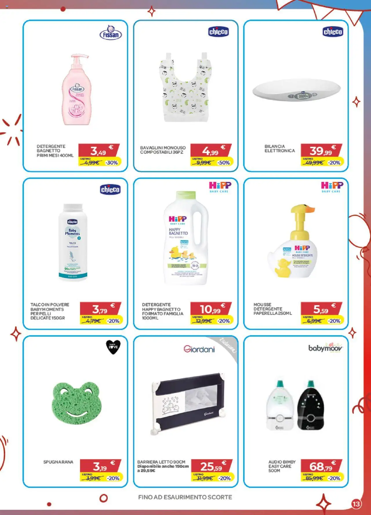 Volantino Bimbo store del 02.10.2025 | Pagina: 13 | Prodotti: Talco, Bimby, Bagnetto, Bilancia