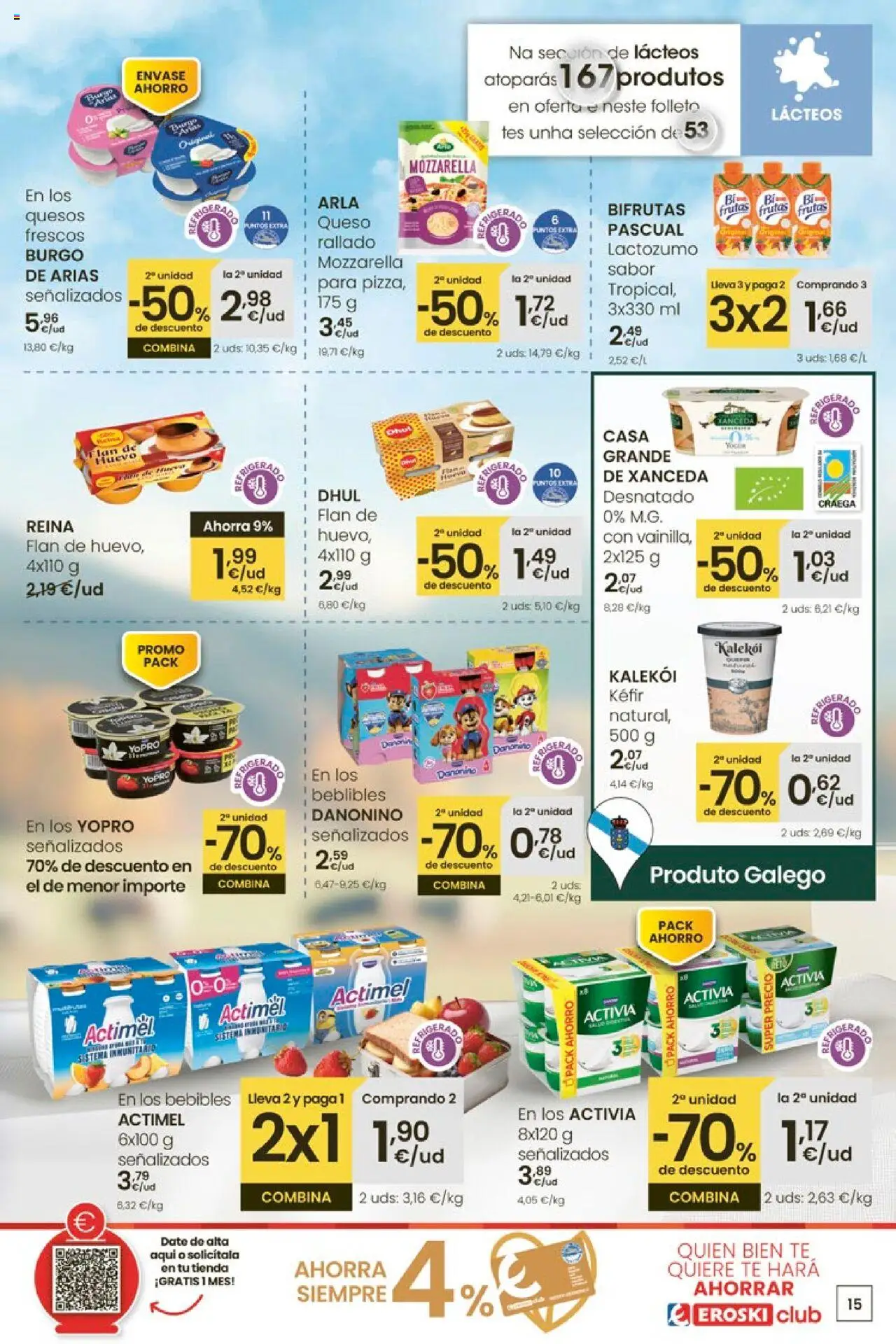 Eroski - Ofertón  │ válido desde el 02.10.2025 | Página: 15 | Productos: Queso, Té
