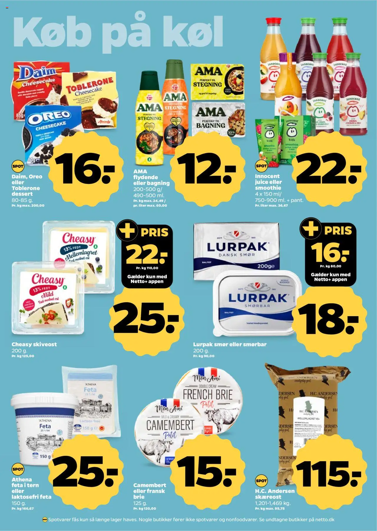Netto Tilbudsavis gyldig fra 16.08.2025 | Side: 14 | Produkter: Camembert, Juice, Ananas, Smoothie