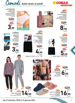 Anteprima del volantino SLIP, BOXER UOMO LONSDALE, SLIP, BOXER UOMO LONSDALE in cotone, colori assortiti conf. da 2 pezzi valido a partire dal 27.12.2025 | Pagina: 7