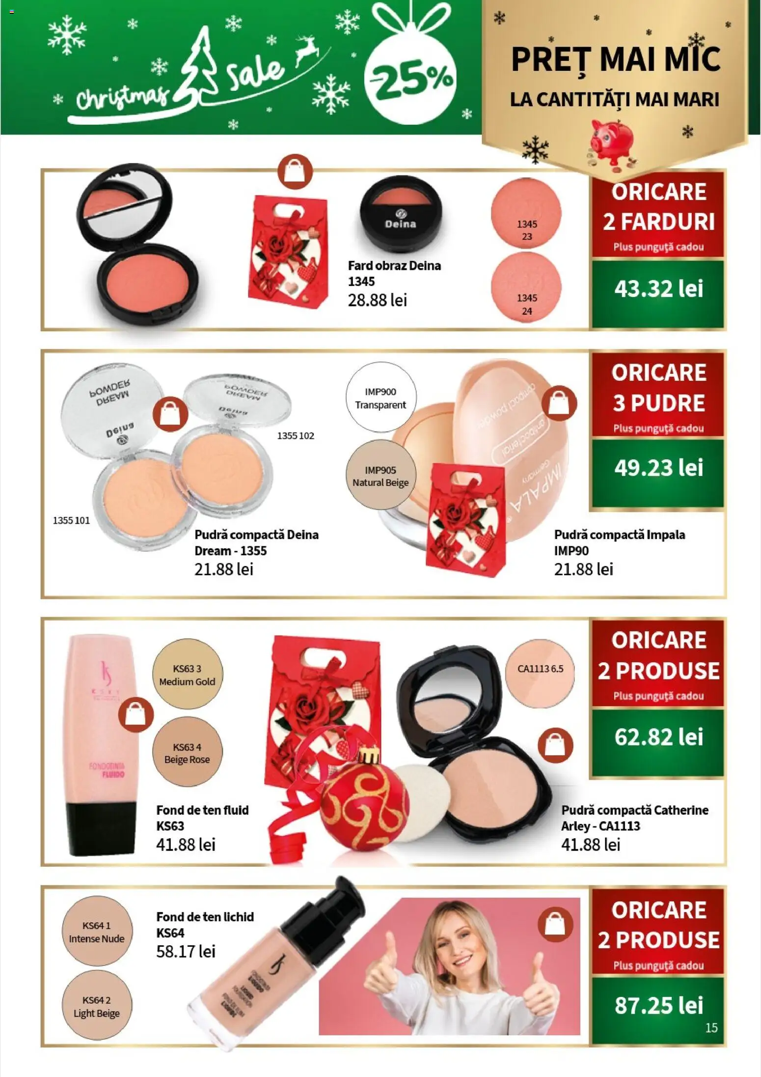 Noul catalog Lady’s – valabil de la 10.11.2025 | Pagină: 17 | Produse: Fond de ten, Pudră