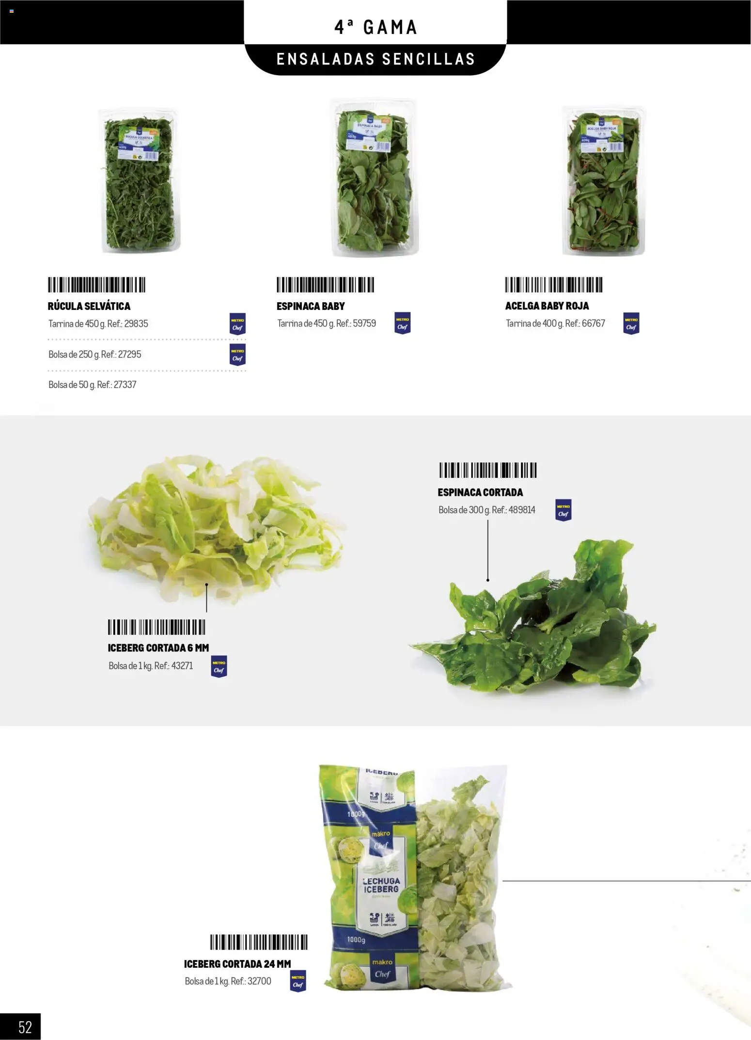 Makro - Especial Frutas y Verduras Península │ válido desde el 05.01.2026 | Página: 52 | Productos: Espinaca, Bolsa