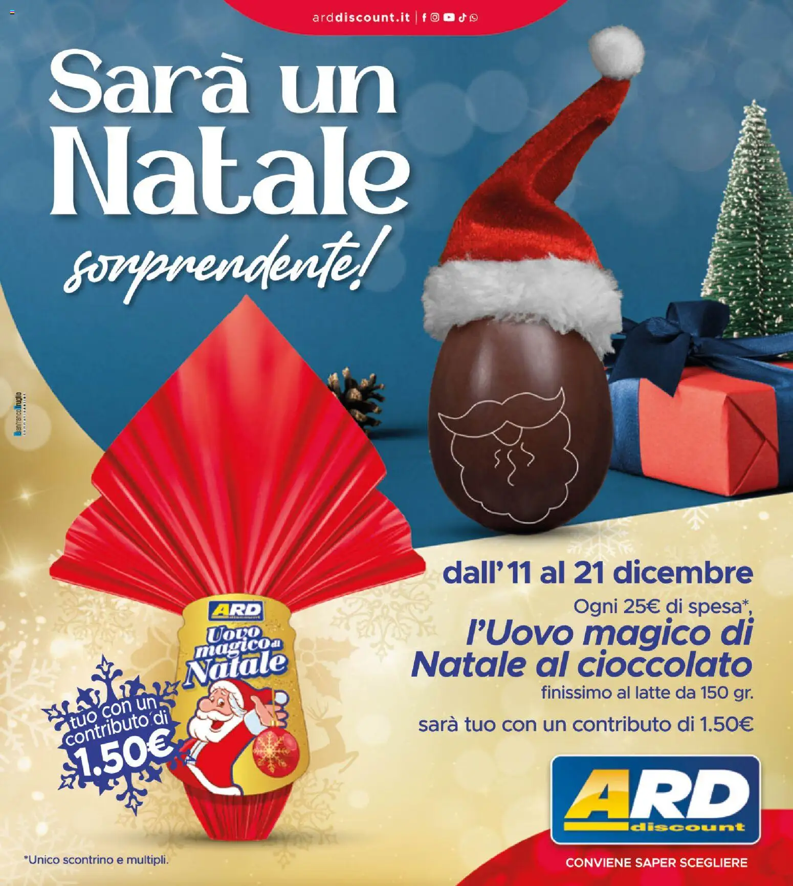 Volantino ARD Discount del 11.12.2025 | Pagina: 2 | Prodotti: Cioccolato, Latte