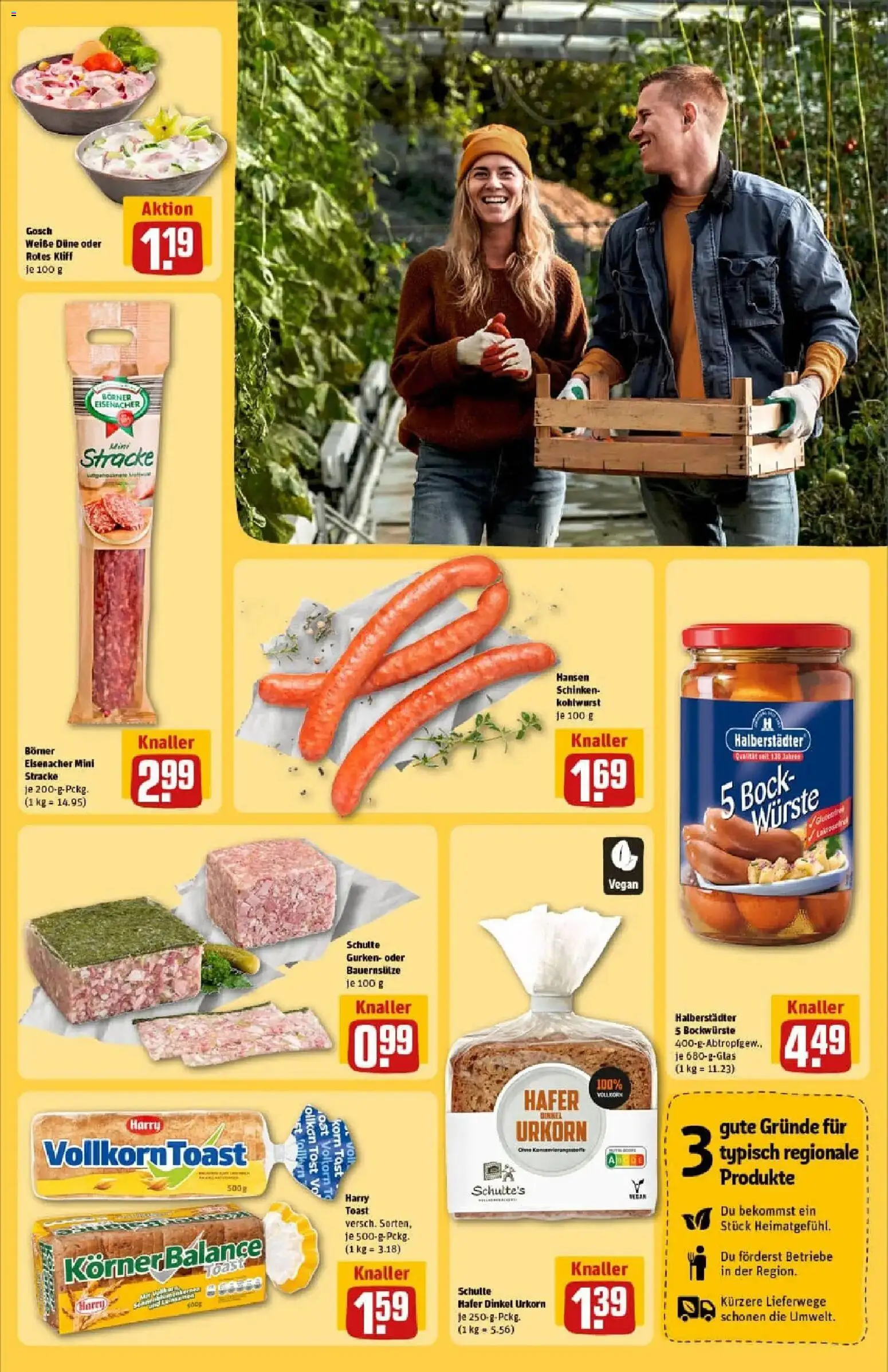 Rewe prospekt Bad Zwischenahn	 – gültig ab 26.01.2026 | Seite: 27 | Produkte: Toast, Schinken, Gurken