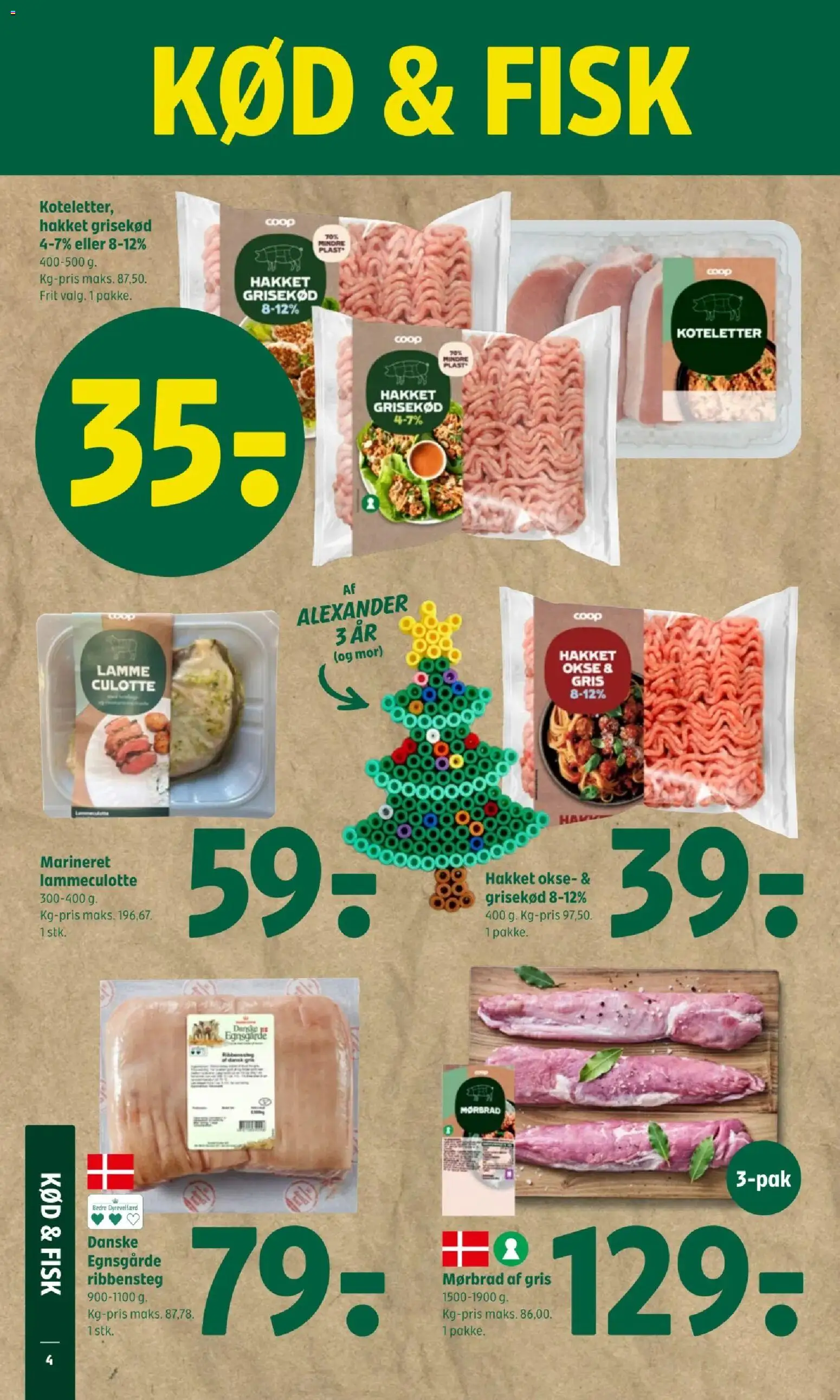 Coop 365 tilbudsavis – gyldig fra 06.11.2025 | Side: 4 | Produkter: Fisk, Koteletter