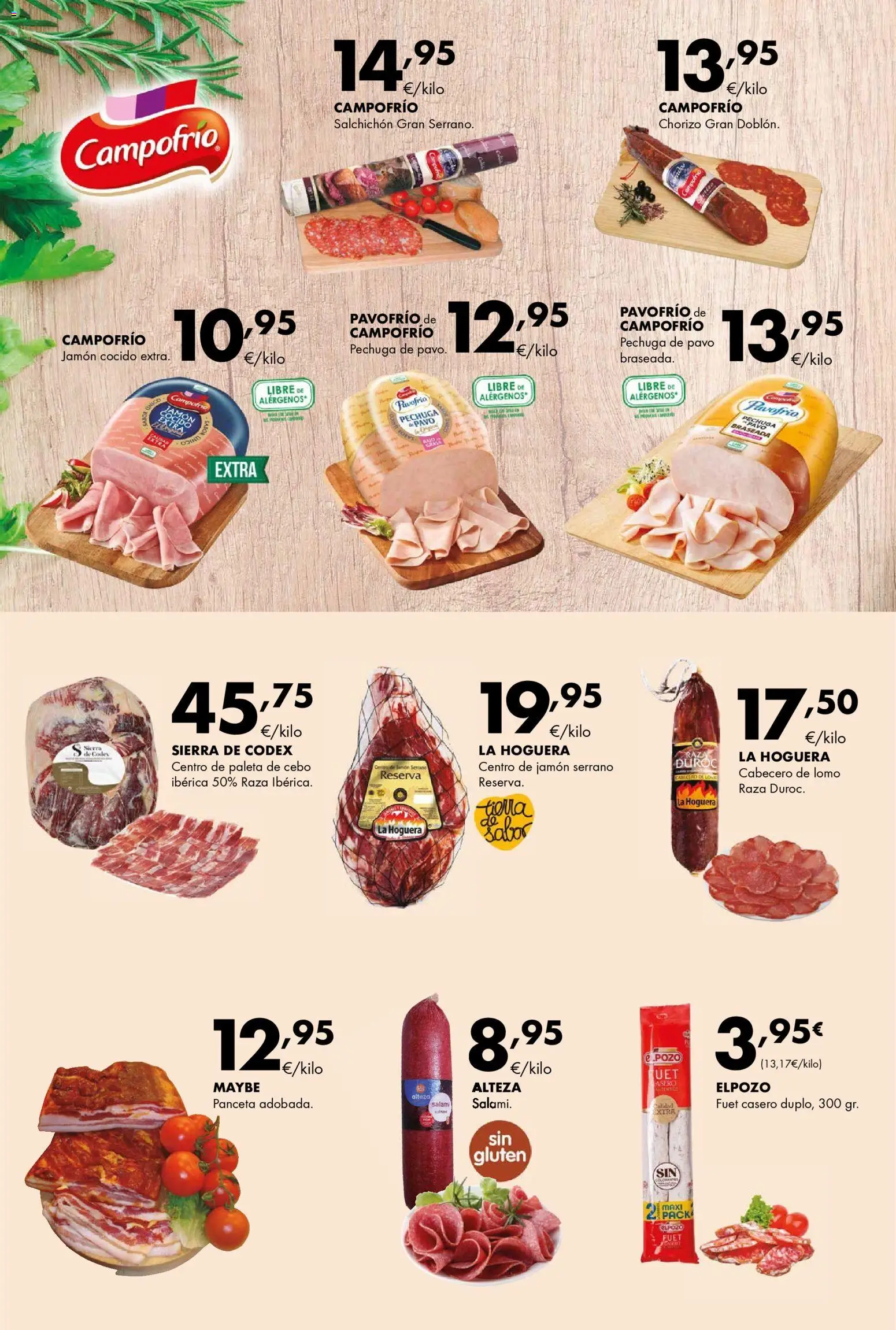 Lupa Supermercados folleto │ válido desde el 22.01.2026 | Página: 4 | Productos: Ηλεκτρικός φούρνος, Jamón, Jamón cocido, Salami