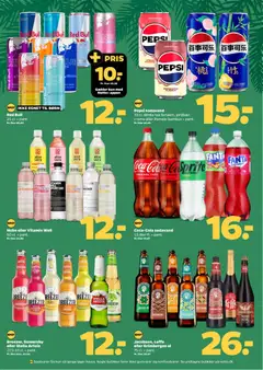 Pepsi sodavand, 33 cl. White tea fersken, jordbær, creme eller Pamelo bambus + pant. gyldig fra 08.11.2025 | Side: 23