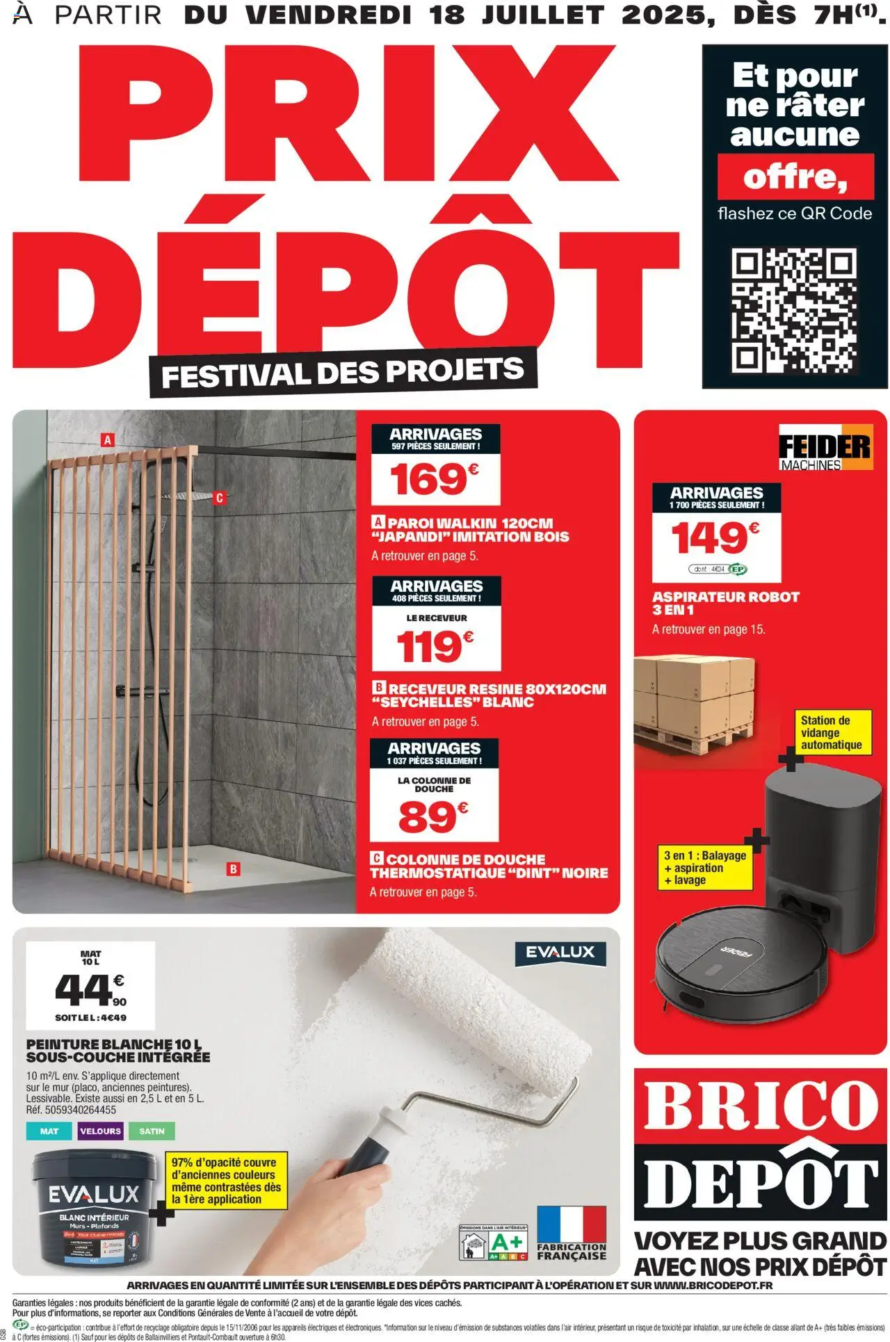  | Page: 1 | Produits: Peinture Blanche, Robot, Douche, Aspirateur robot