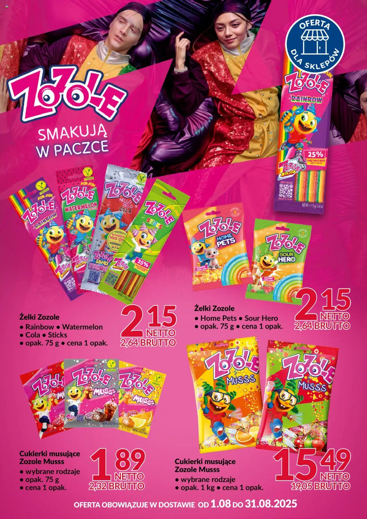 Makro Gazetka - ZoZole od 01.08.2025 | Strona: 1 | Produkty: Żelki, Cukierki