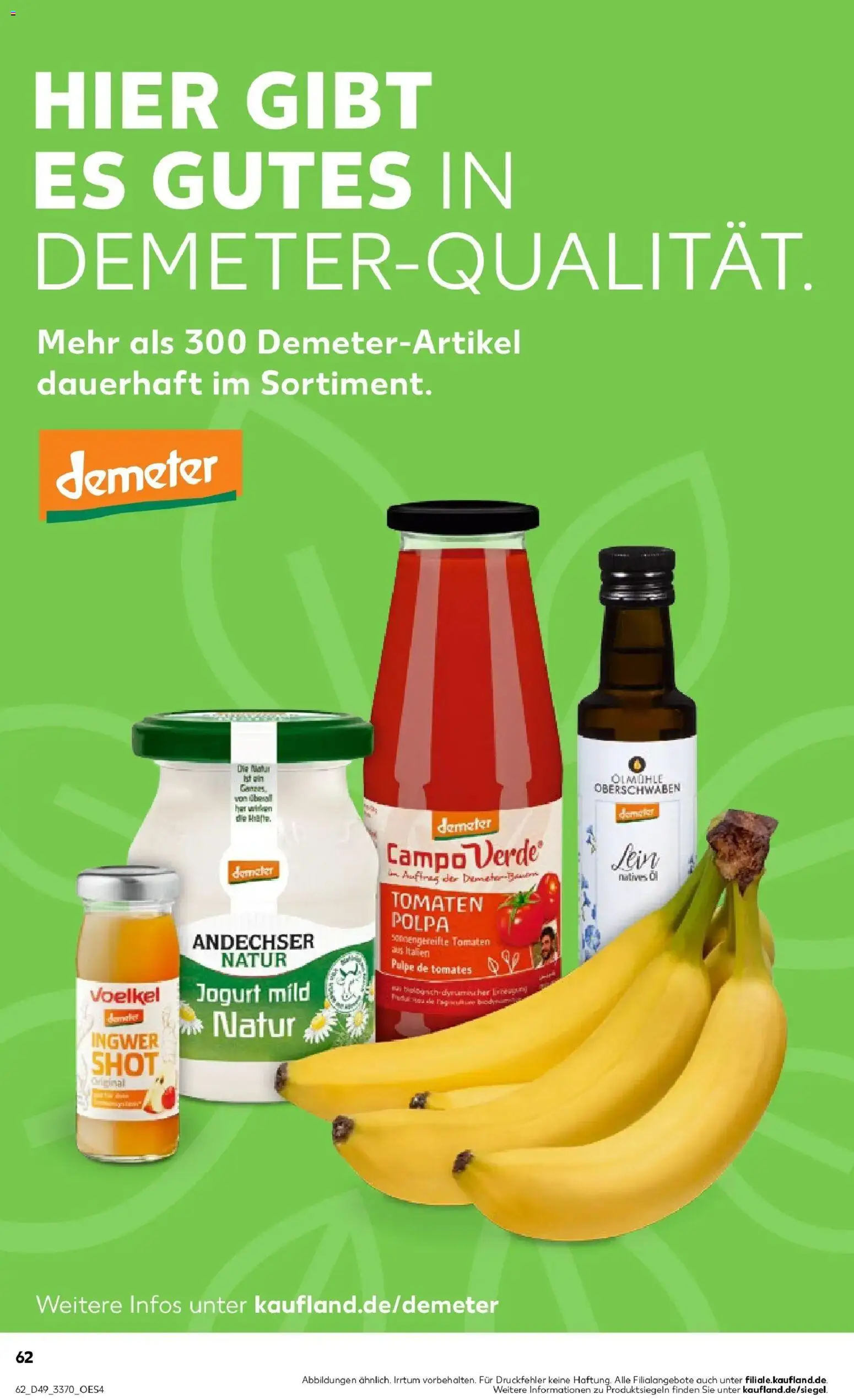 Kaufland prospekt Magdeburg	 – gültig ab 08.12.2025 | Seite: 62 | Produkte: Joghurt, Öl, Tomaten