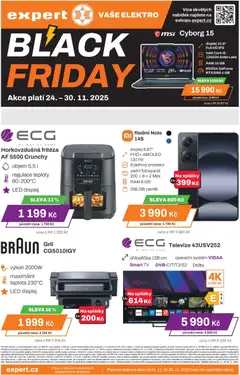 Náhled letáku Expert elektro Black Friday od 24.11.2025