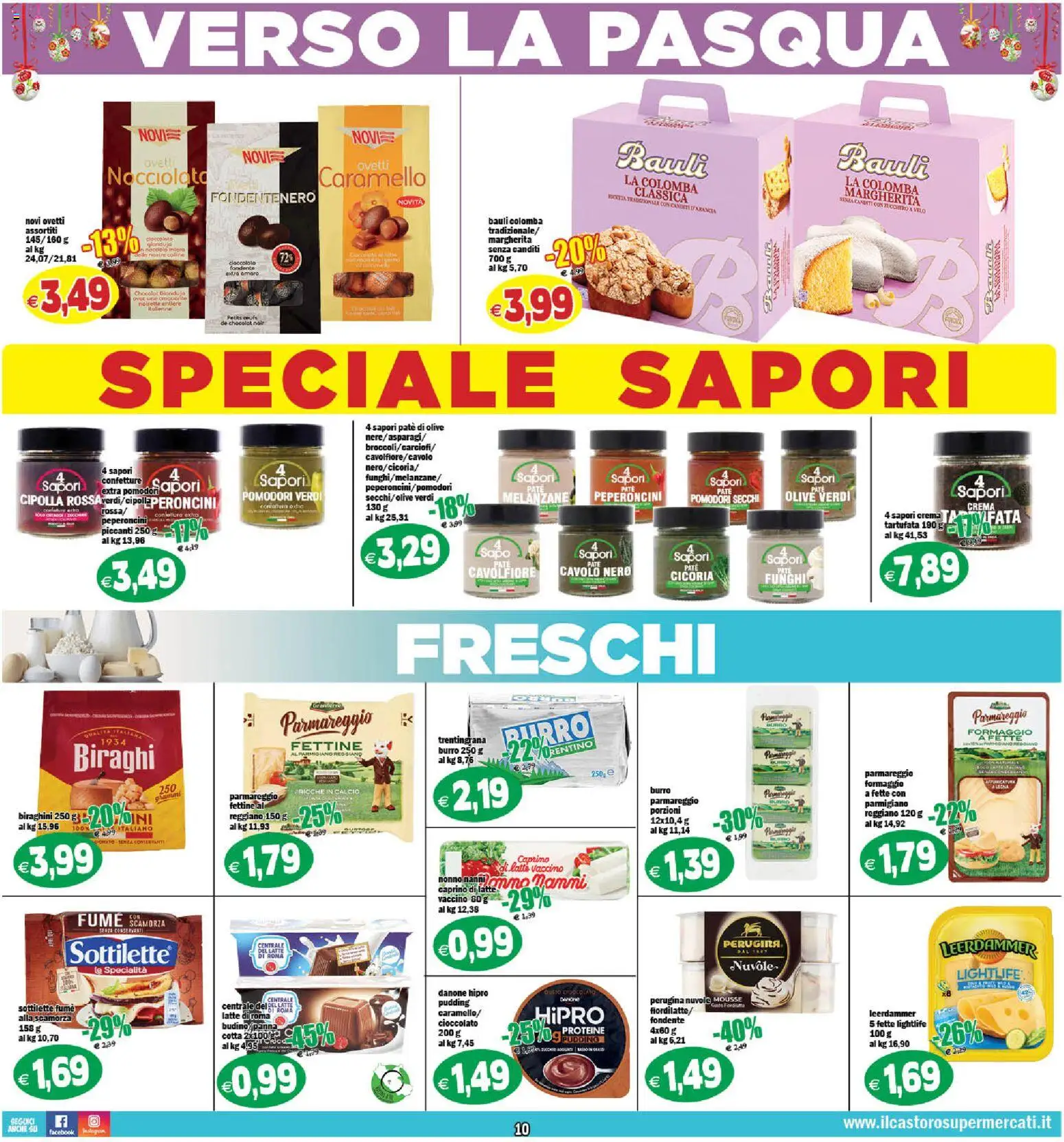 Volantino Il Castoro del 06.03.2026 | Pagina: 10 | Prodotti: Cioccolato, Latte, Burro, Funghi