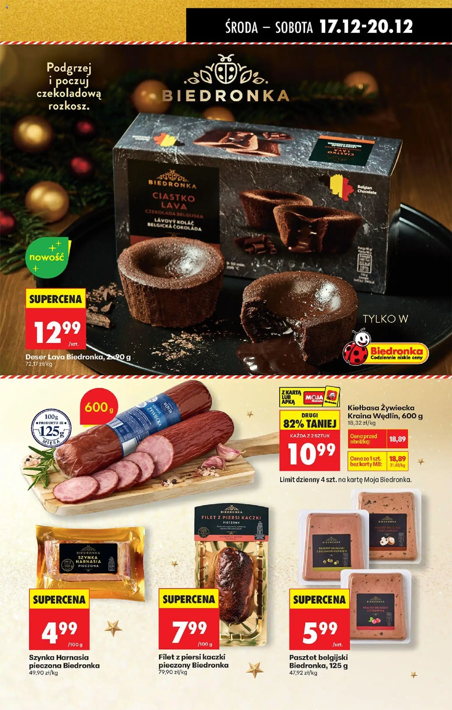 Biedronka gazetka - Oferta w tym tygodniu od 17.12.2025 | Strona: 57 | Produkty: Kiełbasa, Karta, Piersi, Szynka