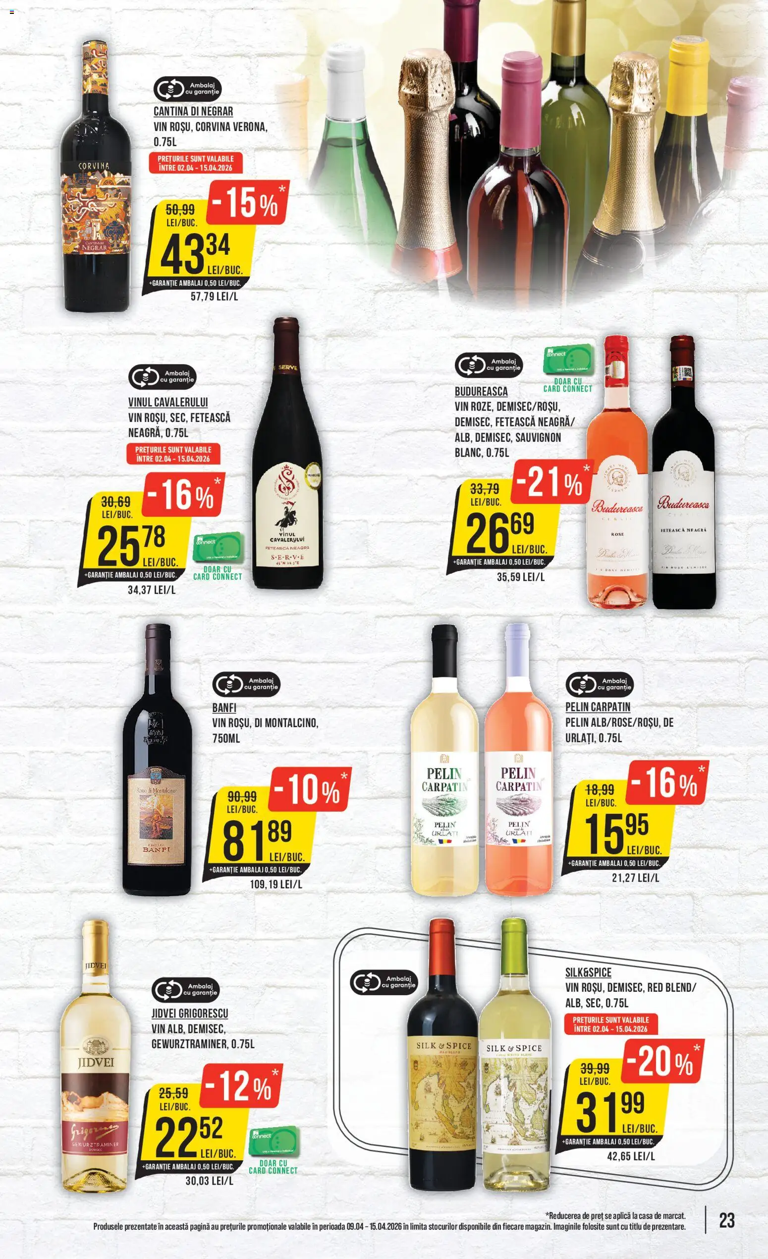 Noul catalog Mega Image – valabil de la 09.04.2026 | Pagină: 23 | Produse: Vin