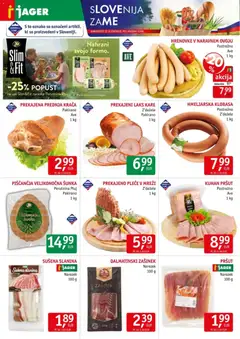 Jager katalog akcije – veljaven od 01.04.2026 | Stran: 2 | Izdelki: Hrenovke, Pršut, Narezek, Slanina