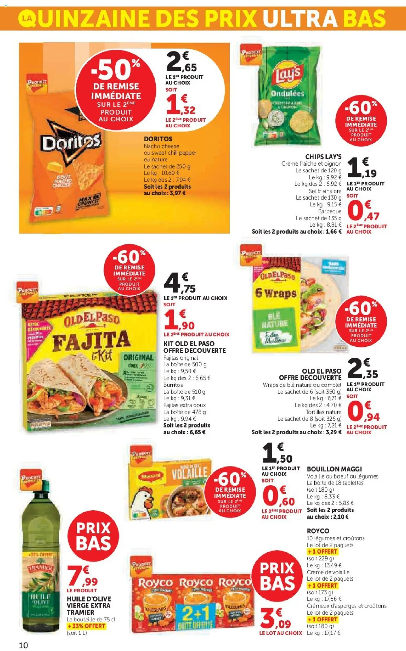 {H1} | Page: 10 | Produits: Huile D'olive, Barbecue, Sel, Vinaigre