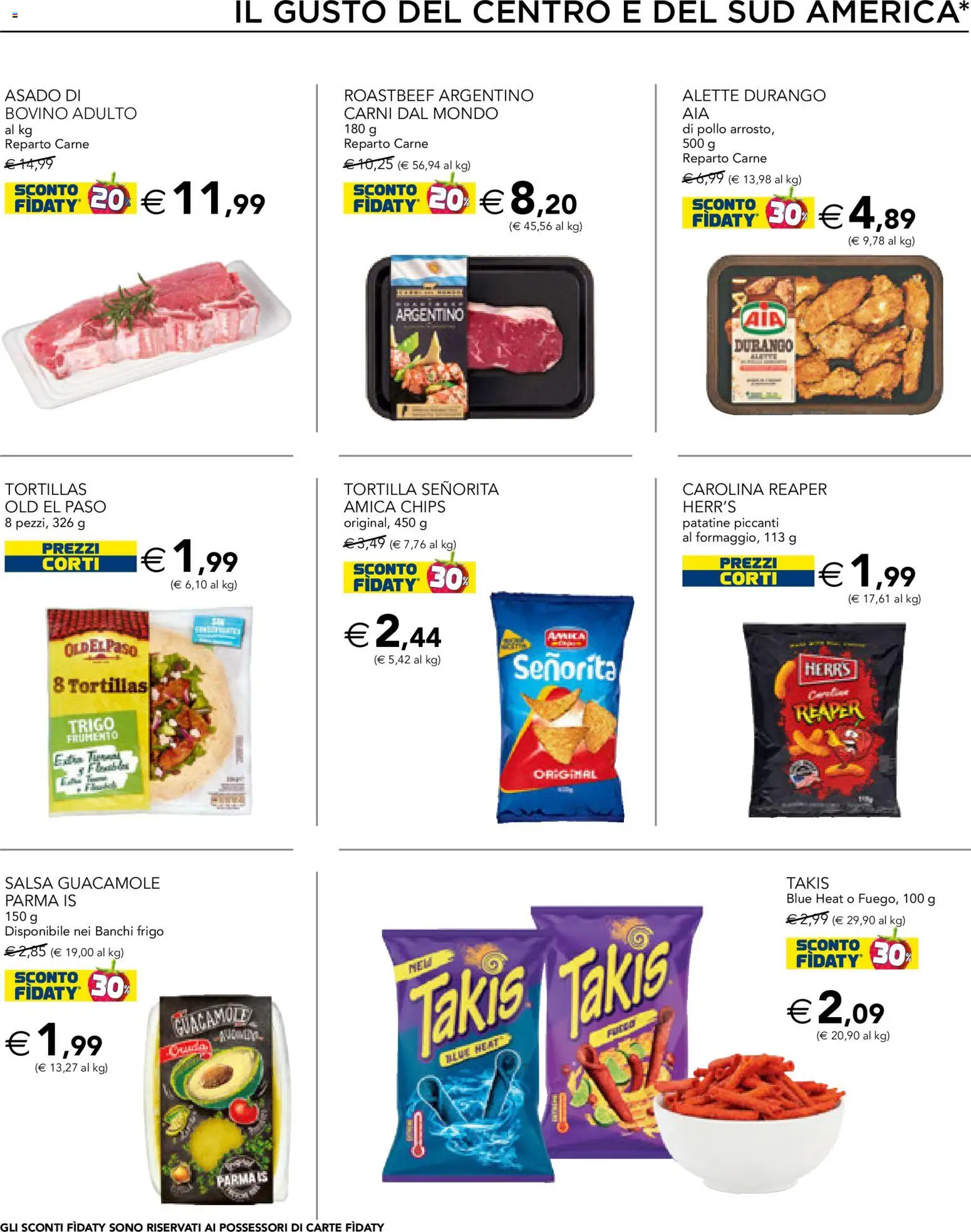 Volantino Esselunga S del 12.02.2026 | Pagina: 15 | Prodotti: Bovino, Pollo, Patatine, Tortillas