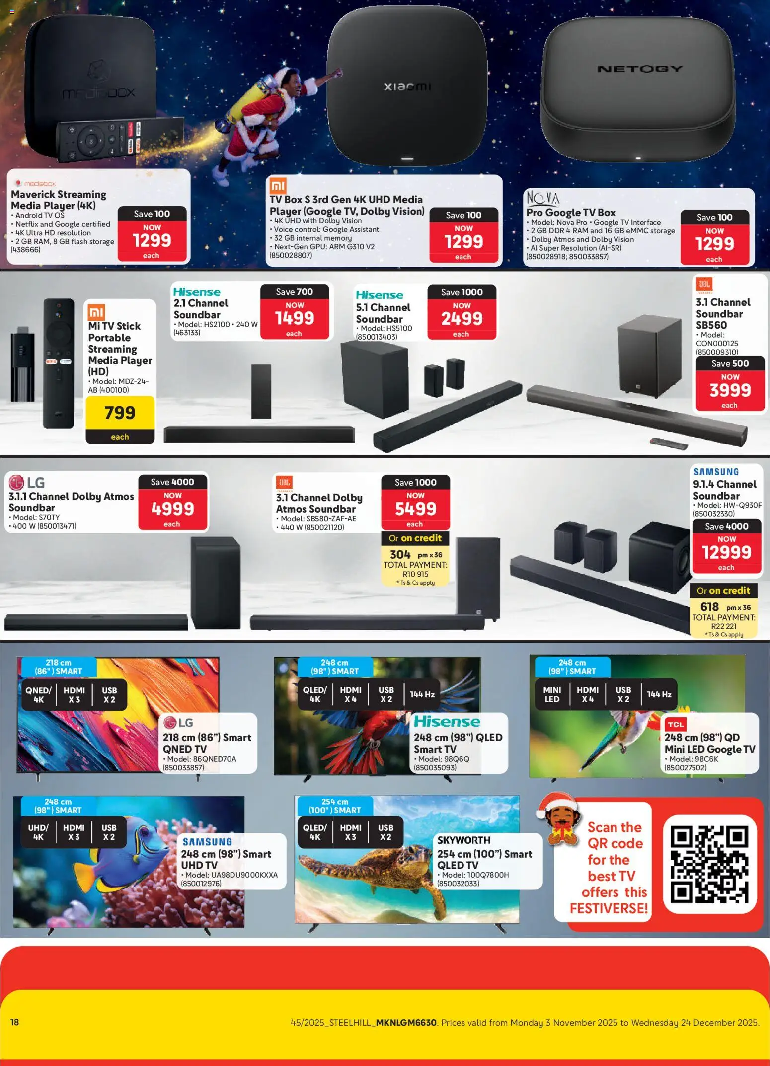 New Makro catalogue – valid from 03.11.2025 | Page: 18 | Products: Player, TV, Box, Soundbar
