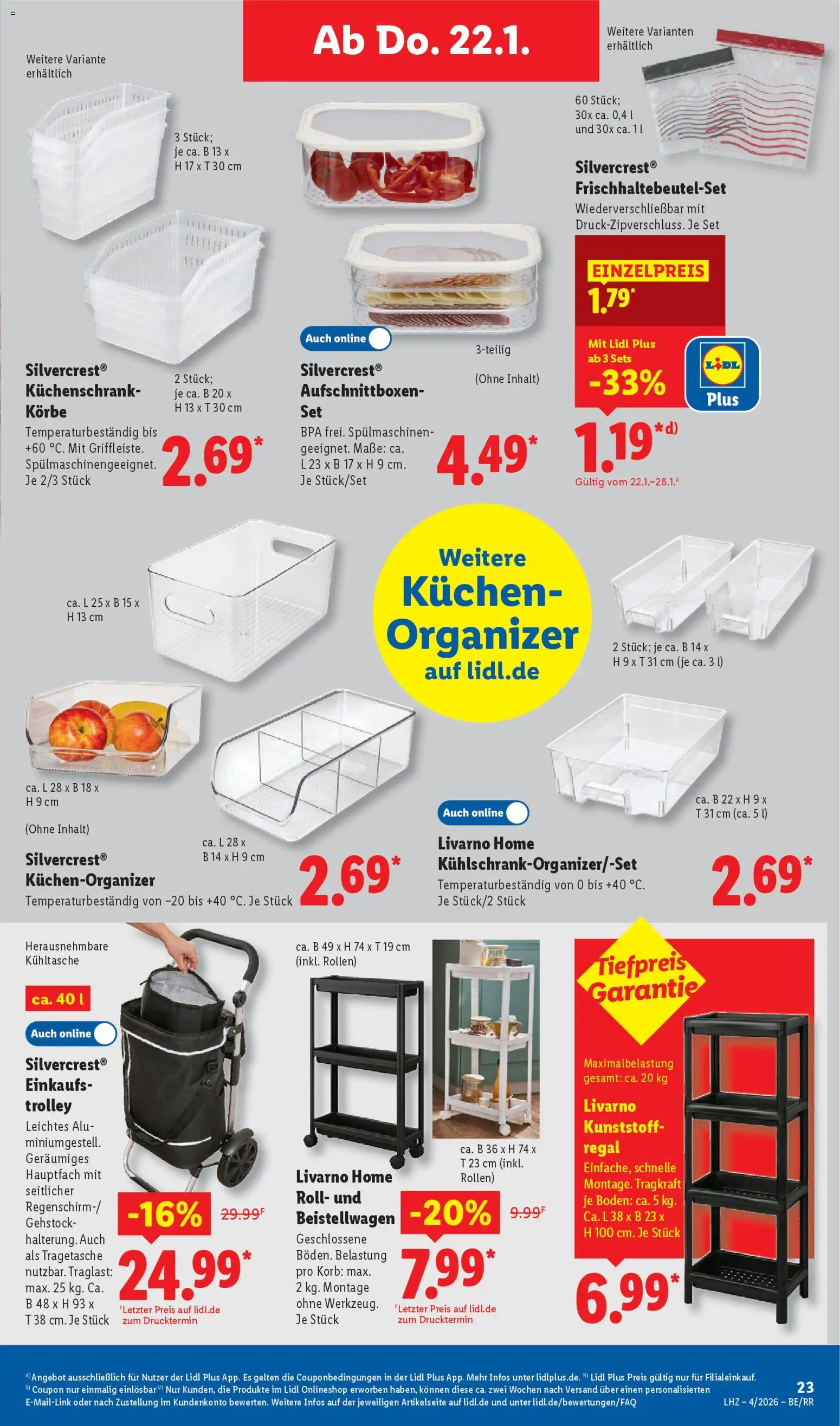 Lidl Prospekt Zossen – gültig ab 19.01.2026 | Seite: 35 | Produkte: Regal, Korb, Kuchen
