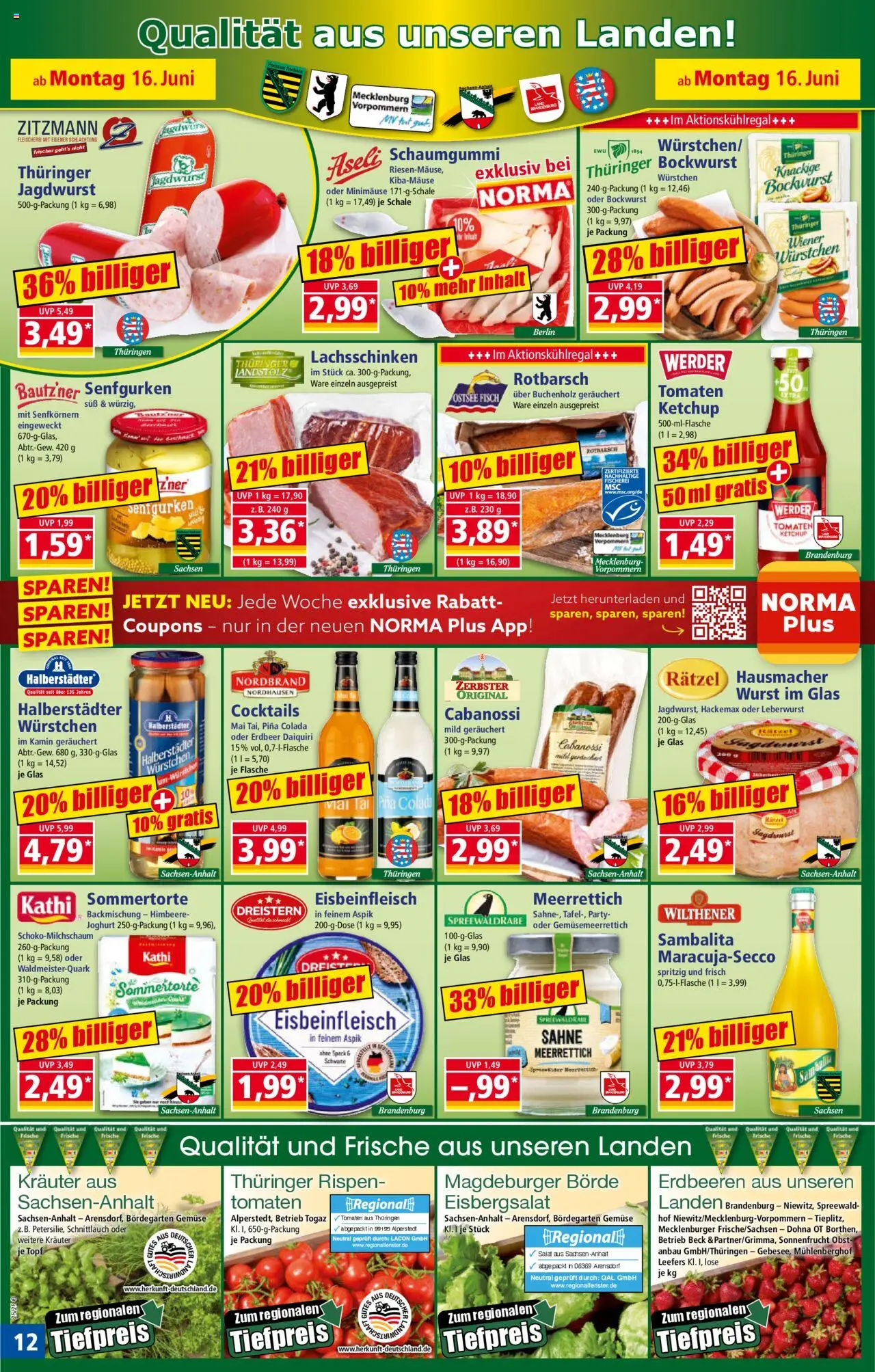 Norma Prospekt 	 - gültig ab dem 16.06.2025 | Seite: 13 | Produkte: Kamin, Eisbergsalat, Gemüse, Salat