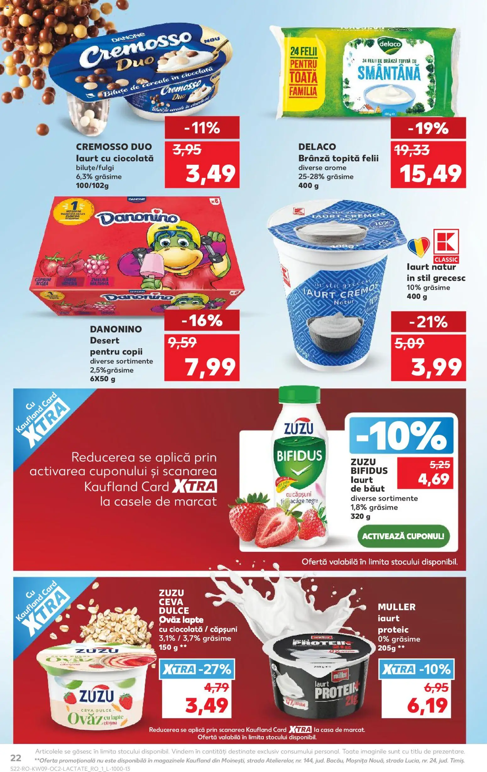 Noul catalog Kaufland – valabil de la 25.02.2026 | Pagină: 22 | Produse: Brânză, Ciocolată, Cereale, Smântână