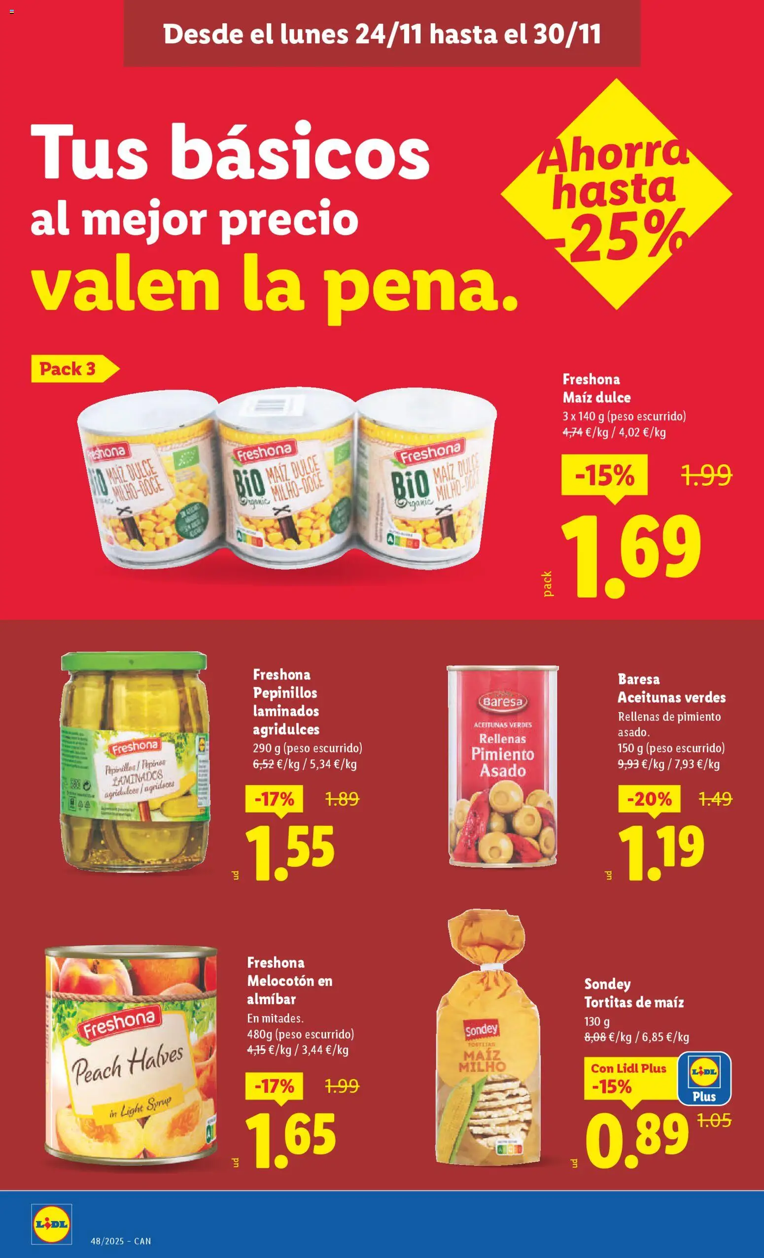 Lidl - Canarias  │ válido desde el 24.11.2025 | Página: 10 | Productos: Κάδος απορρυμάτων, Peso