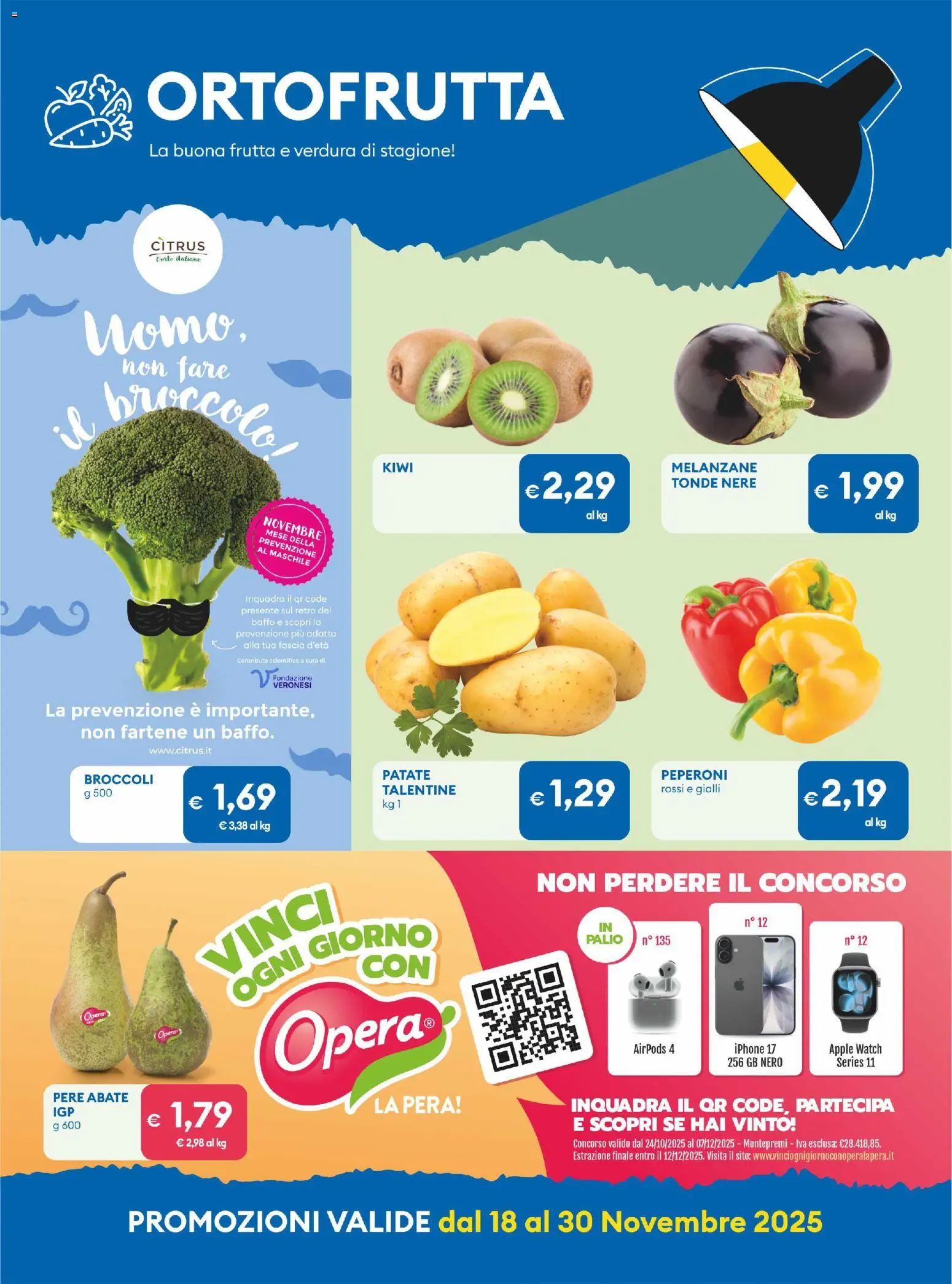 Volantino MD Discount del 18.11.2025 | Pagina: 24 | Prodotti: Iphone, Peperoni, Patate, Broccoli