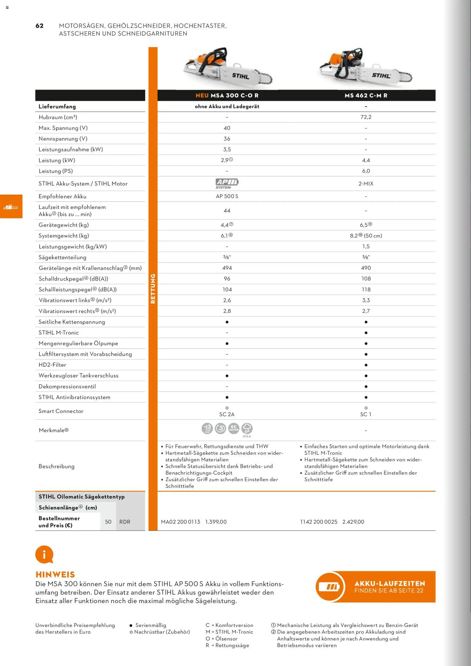 STIHL Katalog – gültig ab 01.01.2026 | Seite: 62 | Produkte: Ladegerät