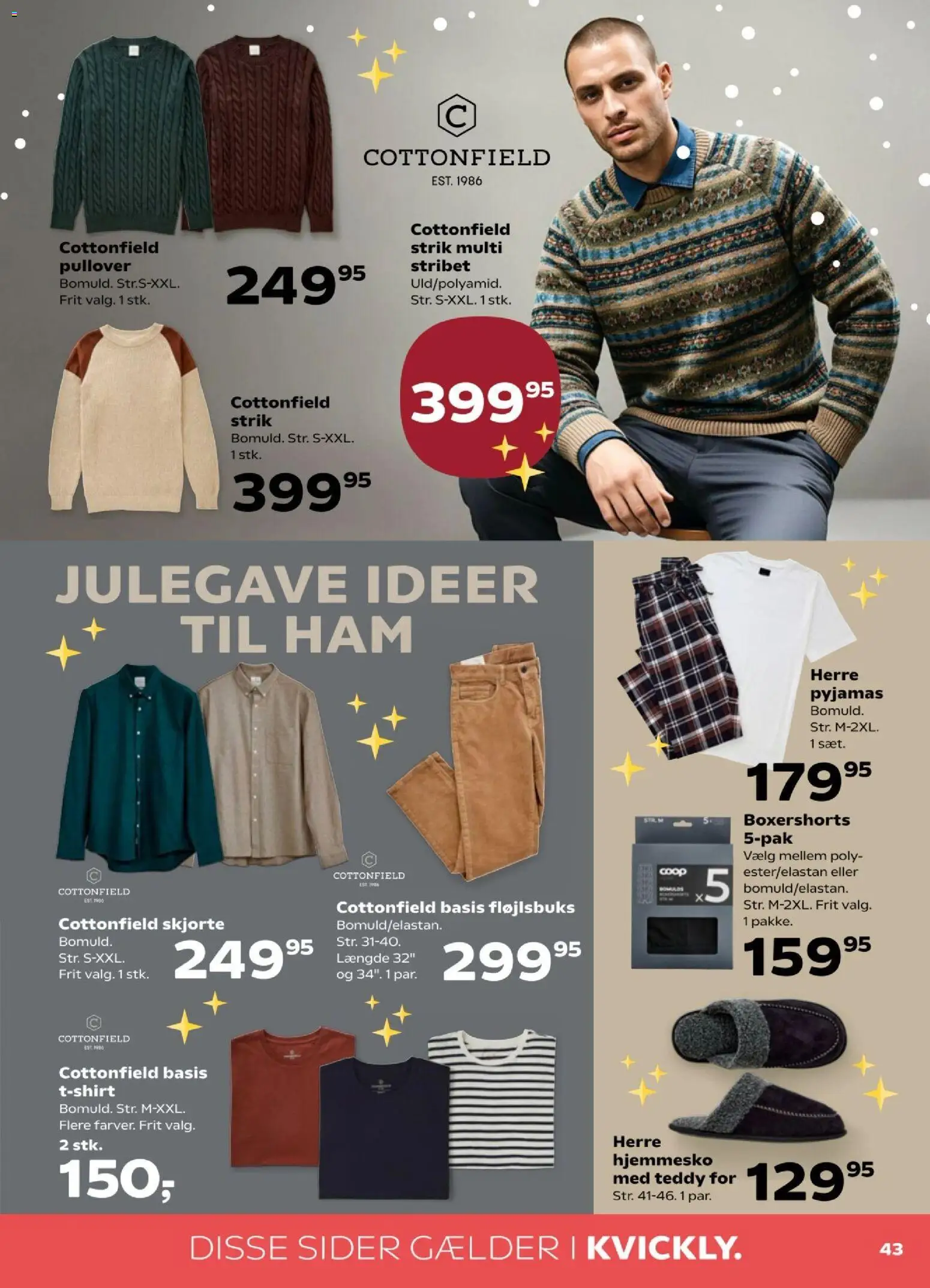Kvickly tilbudsavis – gyldig fra 05.12.2025 | Side: 47 | Produkter: Skjorte, Pyjamas, Hjemmesko