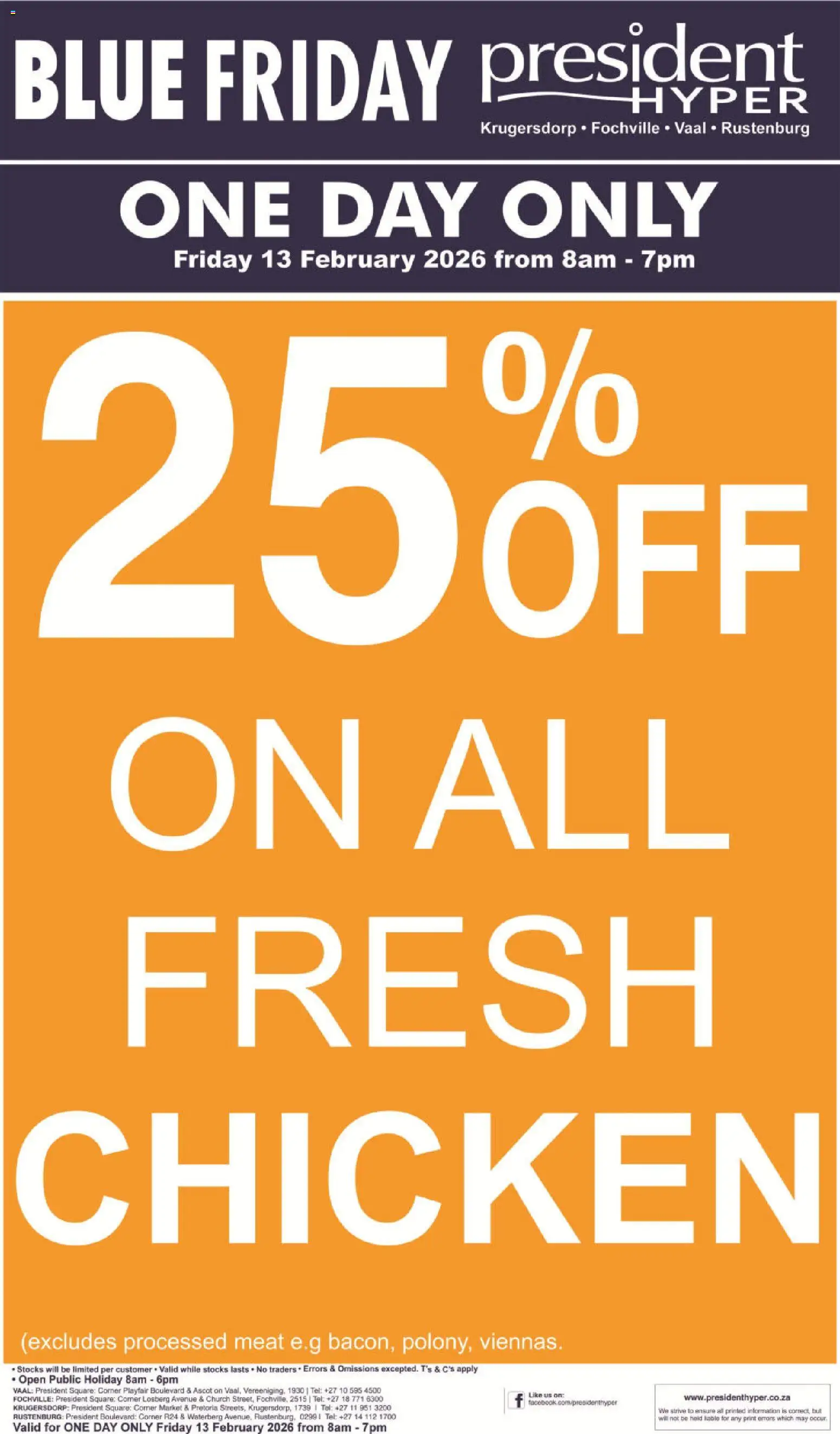 New President Hyper catalogue – valid from 13.02.2026 | Page: 1 | Products: Chicken