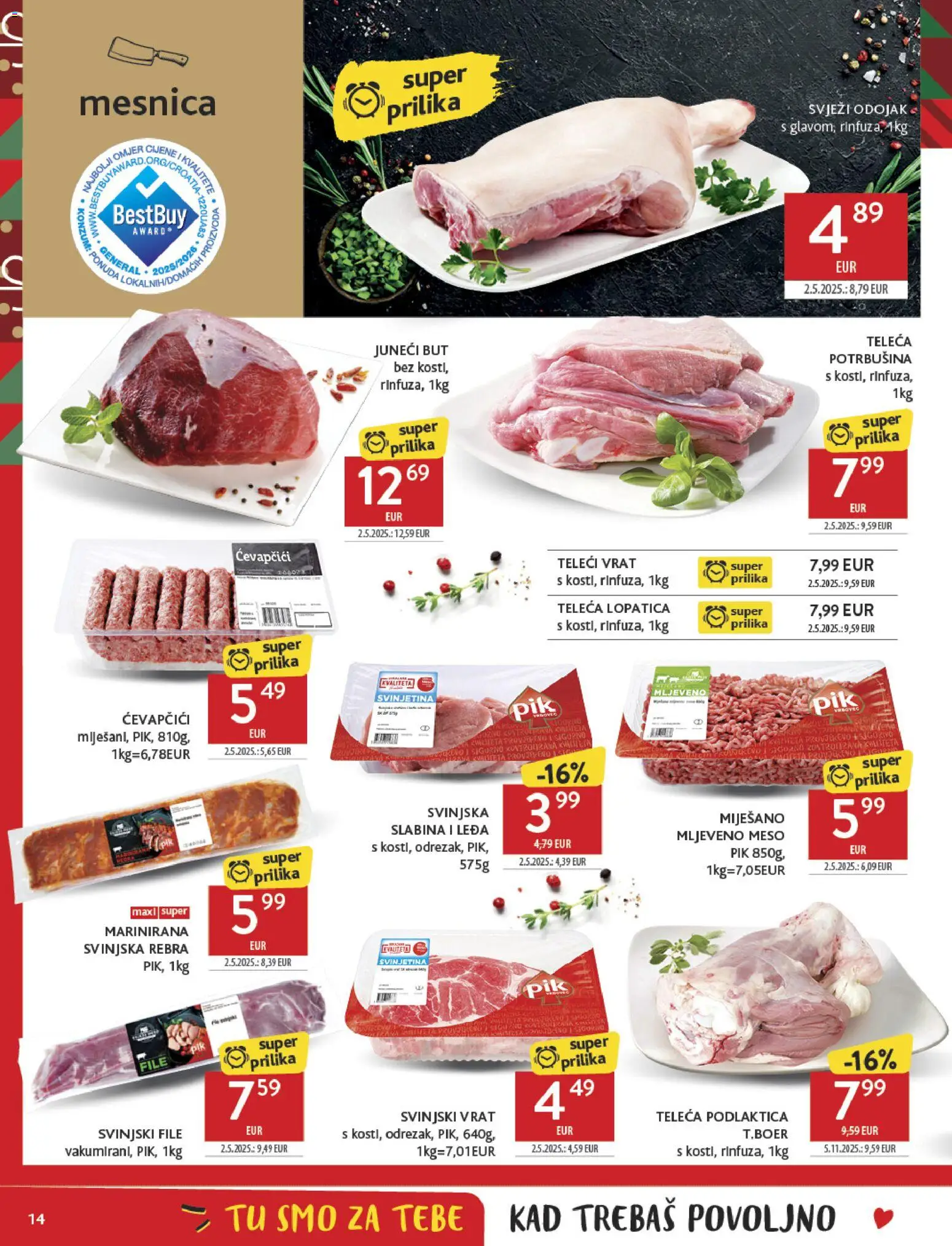 Konzum HR akciós ujság - amely érvényes a következő dátumtól: 26.11.2025 | Oldal: 14