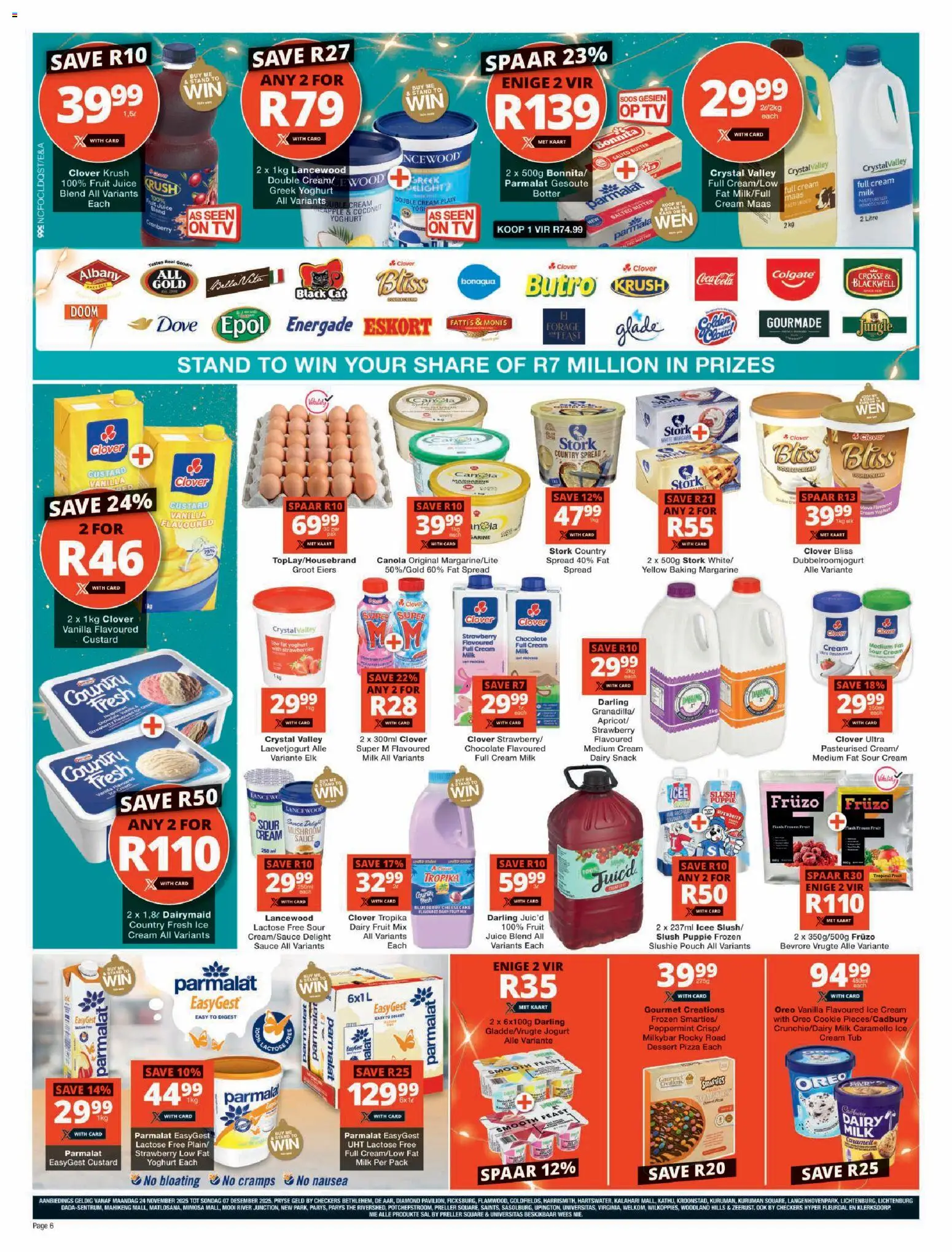 New Checkers catalogue – valid from 24.11.2025 | Page: 6 | Products: Pó talco, Pizza, Ice cream, Sauce