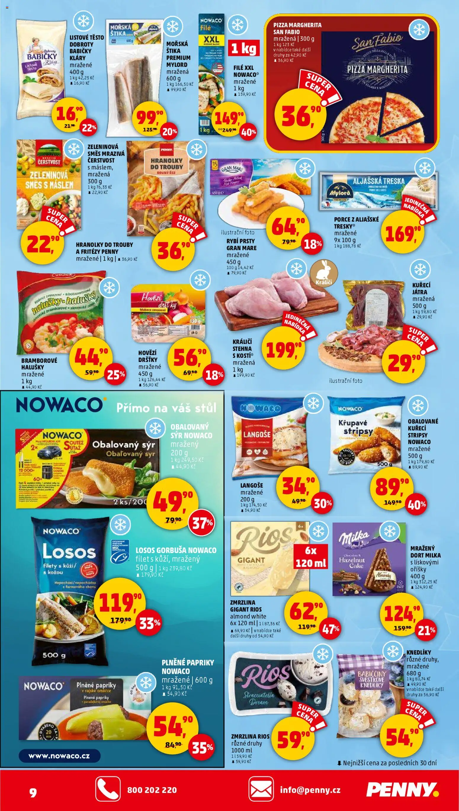 Penny Market leták - Čtvrtečník od 11.12.2025 | Strana: 9 | Produkty: Listové těsto, Zmrzlina, Losos, File
