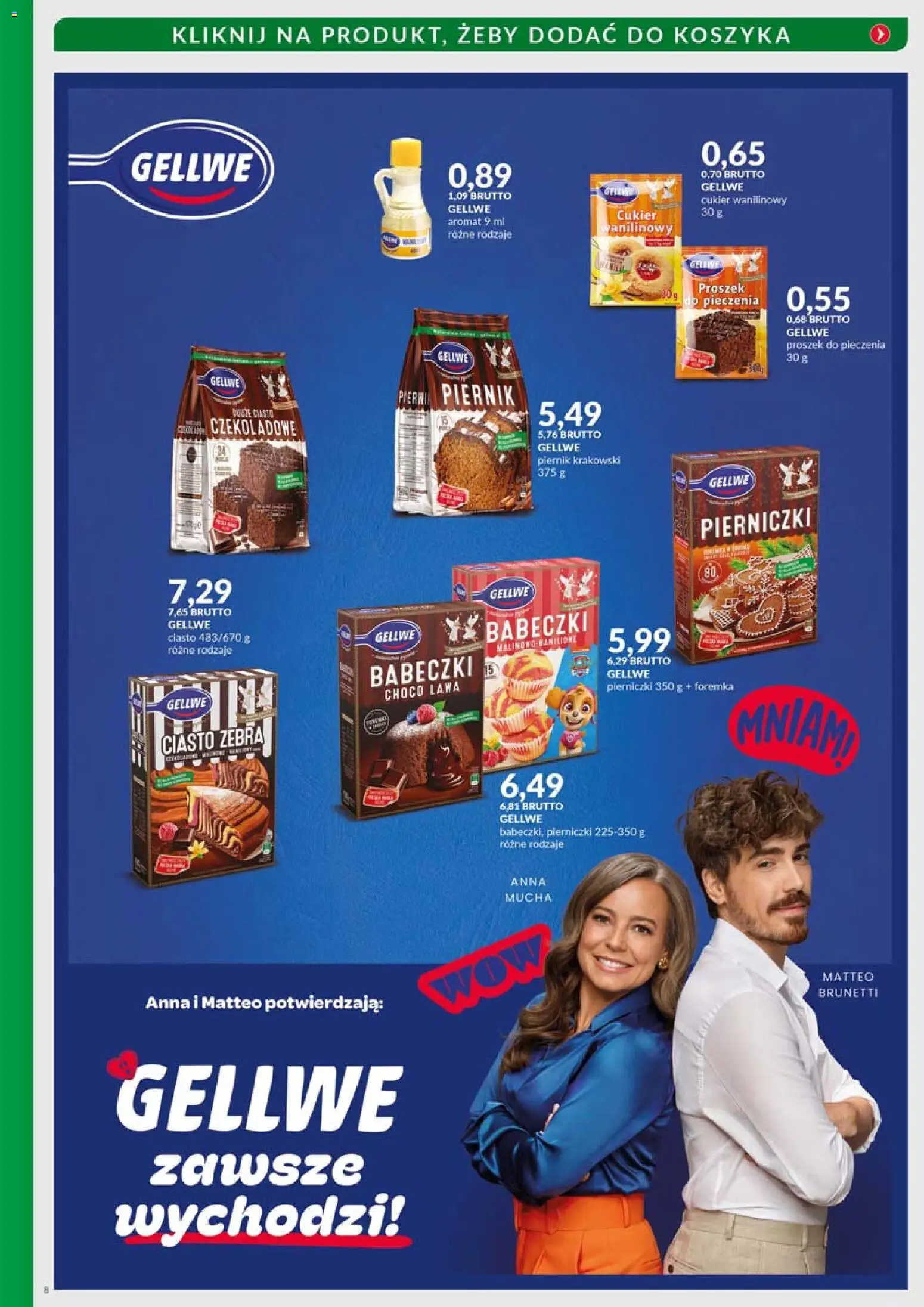 Eurocash Gazetka - Boże Narodzenia Kulinarka od 10.11.2025 | Strona: 8 | Produkty: Piernik, Ciasto czekoladowe, Cukier wanilinowy, Cukier