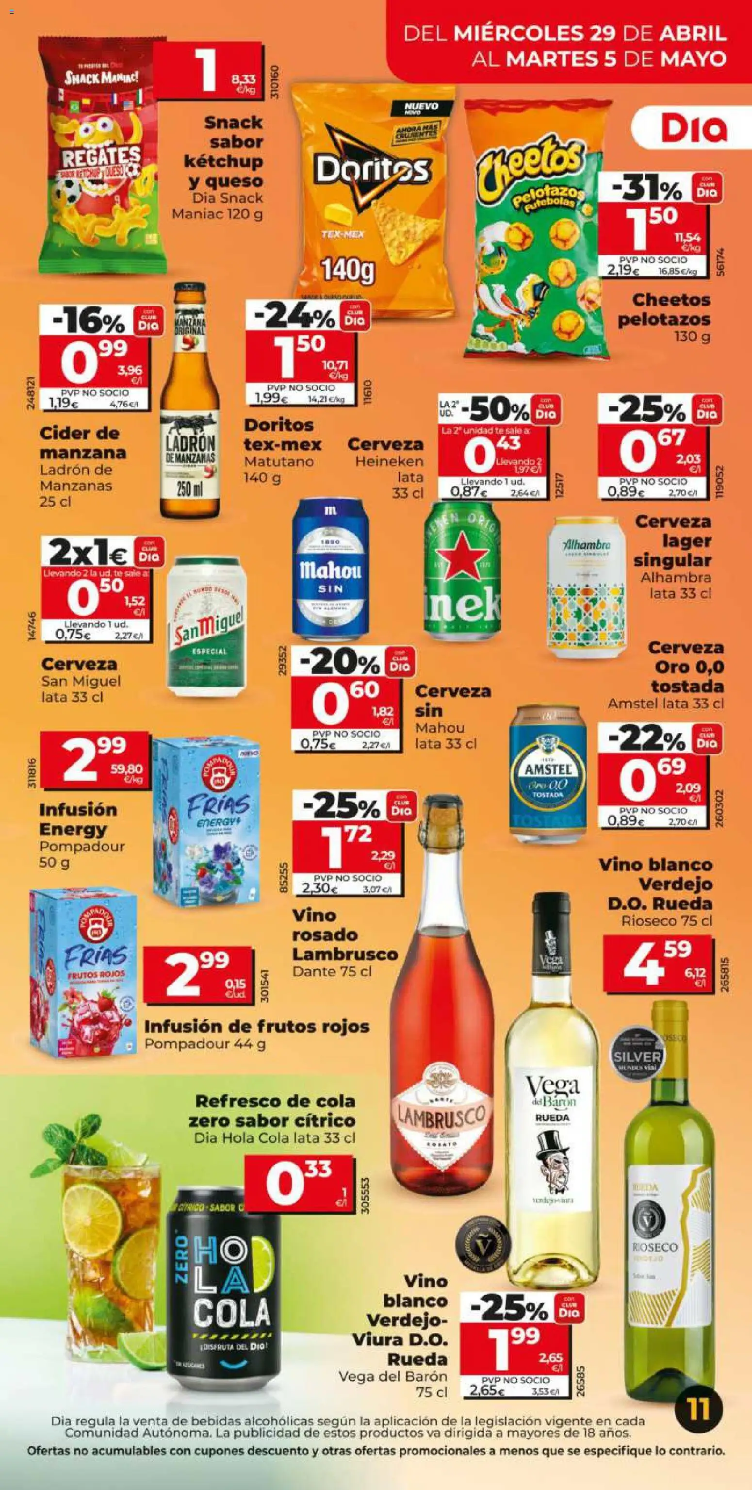 Dia - folleto Market │ válido desde el 29.04.2026 | Página: 11 | Productos: Queso, Vino rosado, Manzanas, Té