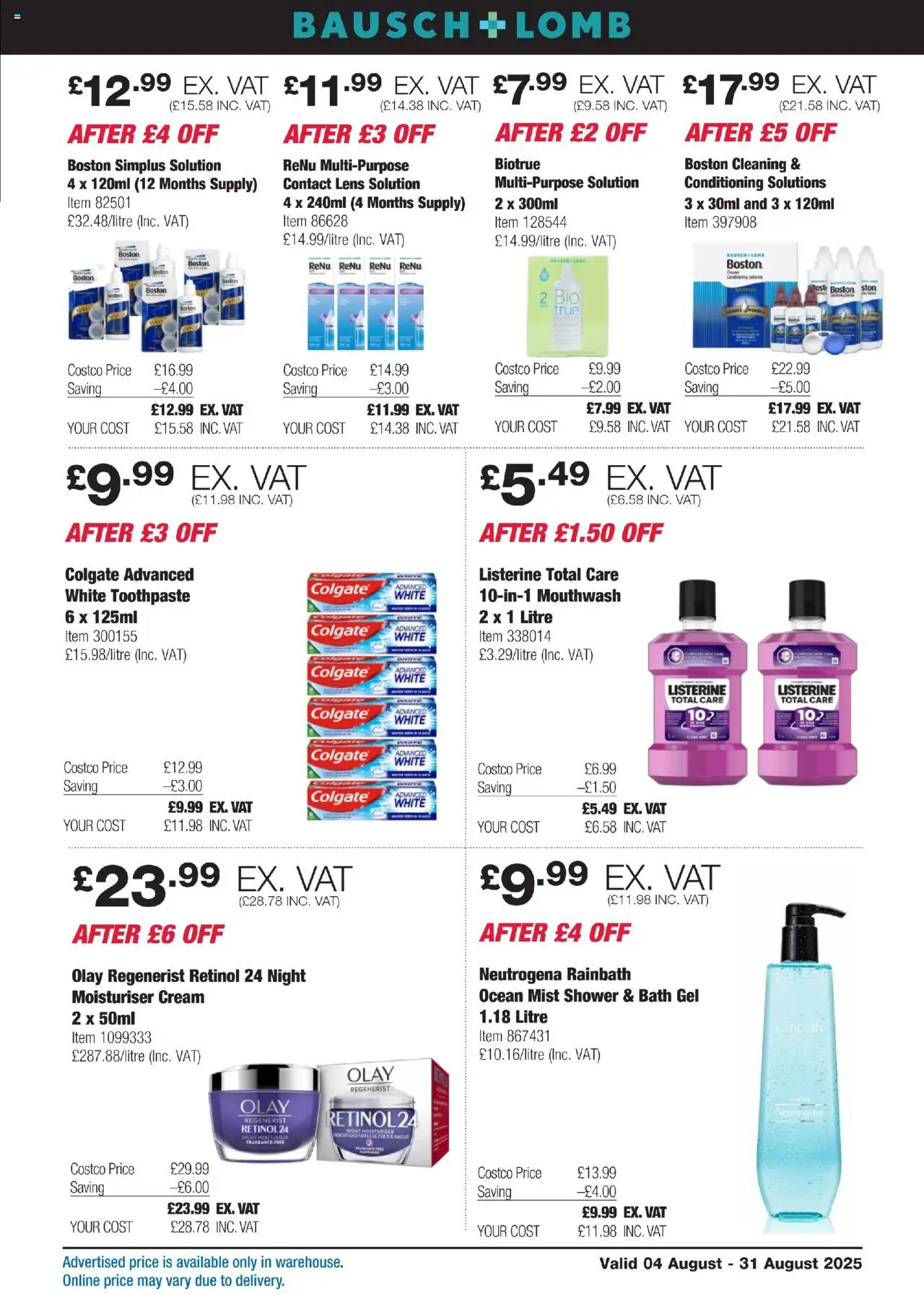  | Page: 19 | Products: Shower, Toothpaste, Mouthwash, Cream