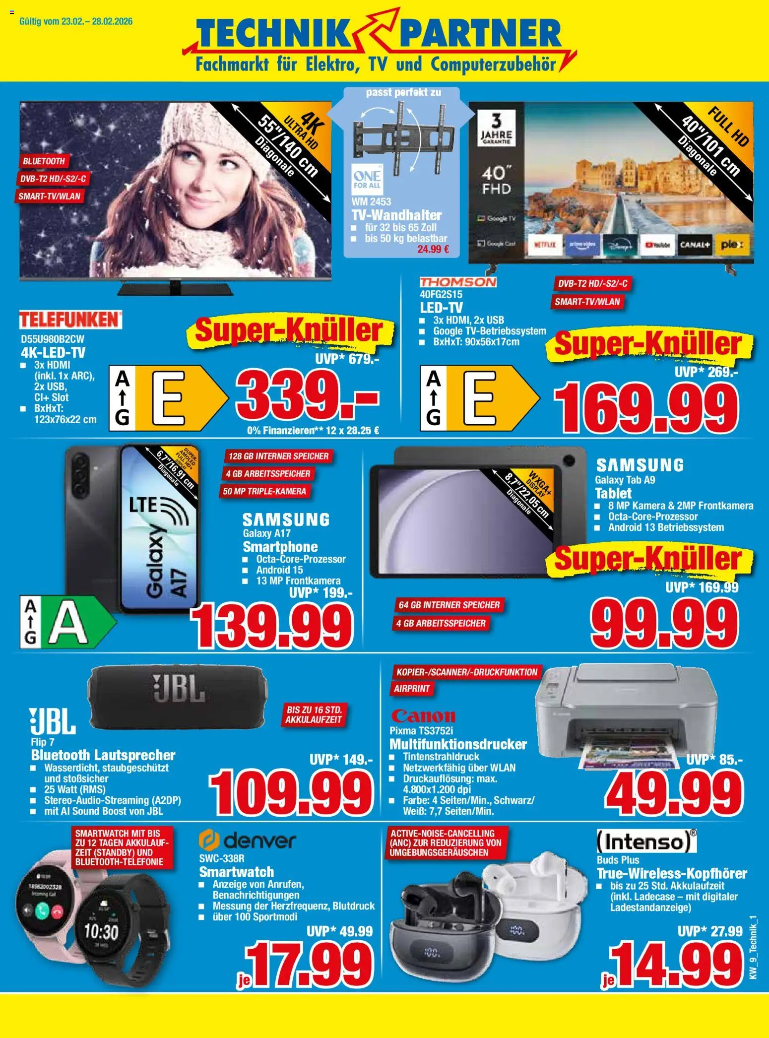 HERKULES Technik Partner – gültig ab 23.02.2026 | Seite: 1 | Produkte: USB, Samsung, Smartphone, Tablet