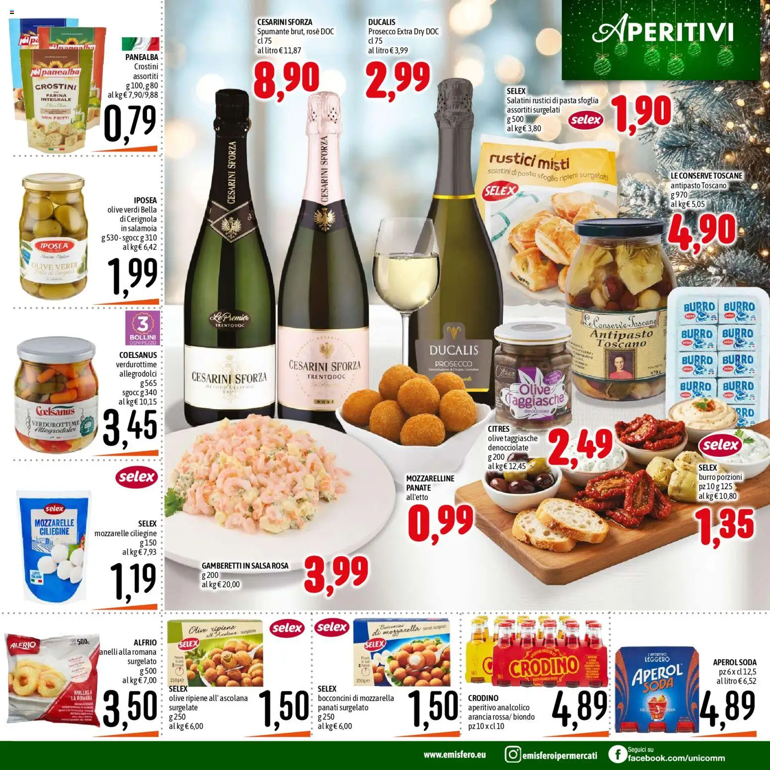 Volantino Emisfero del 11.12.2025 | Pagina: 3 | Prodotti: Pasta sfoglia, Mozzarella, Pasta, Arancia