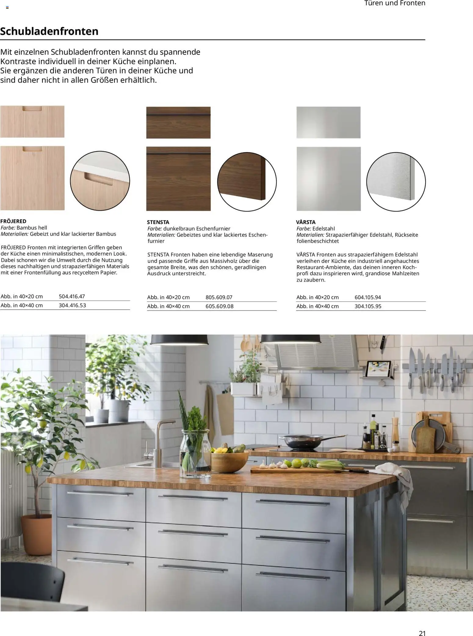 Ikea Prospekt 	 – gültig ab 01.04.2025 | Seite: 21 | Produkte: Küche