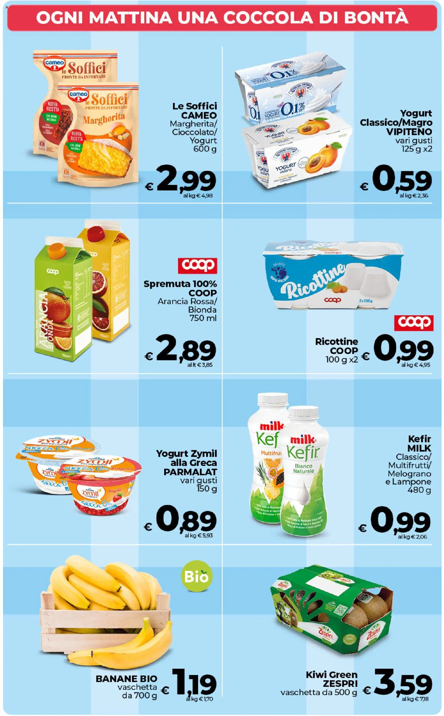 Volantino COOP del 27.01.2026 | Pagina: 29 | Prodotti: Yogurt, Banane, Tè, Kiwi