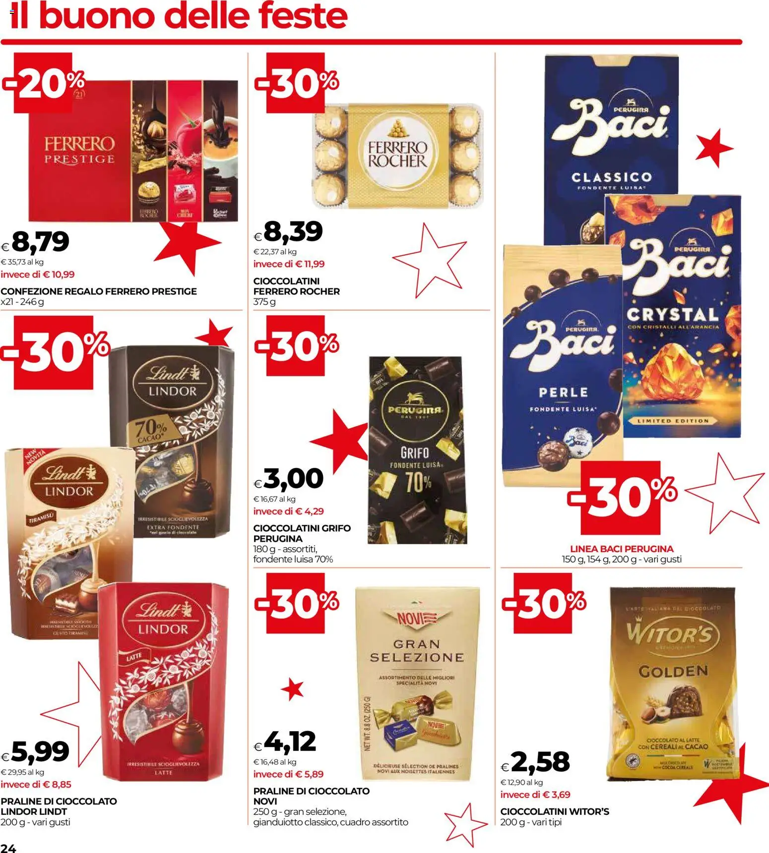 Volantino COOP del 16.12.2025 | Pagina: 24 | Prodotti: Cioccolato, Cereali, Latte, Cioccolatini