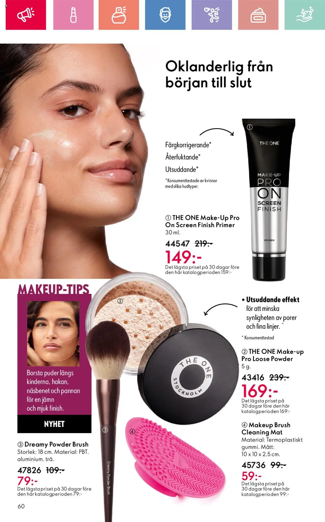 Oriflame reklamblad aktuell från 24.08.2025 | Sida: 60 | Produkter: Borsta, Puder, Primer