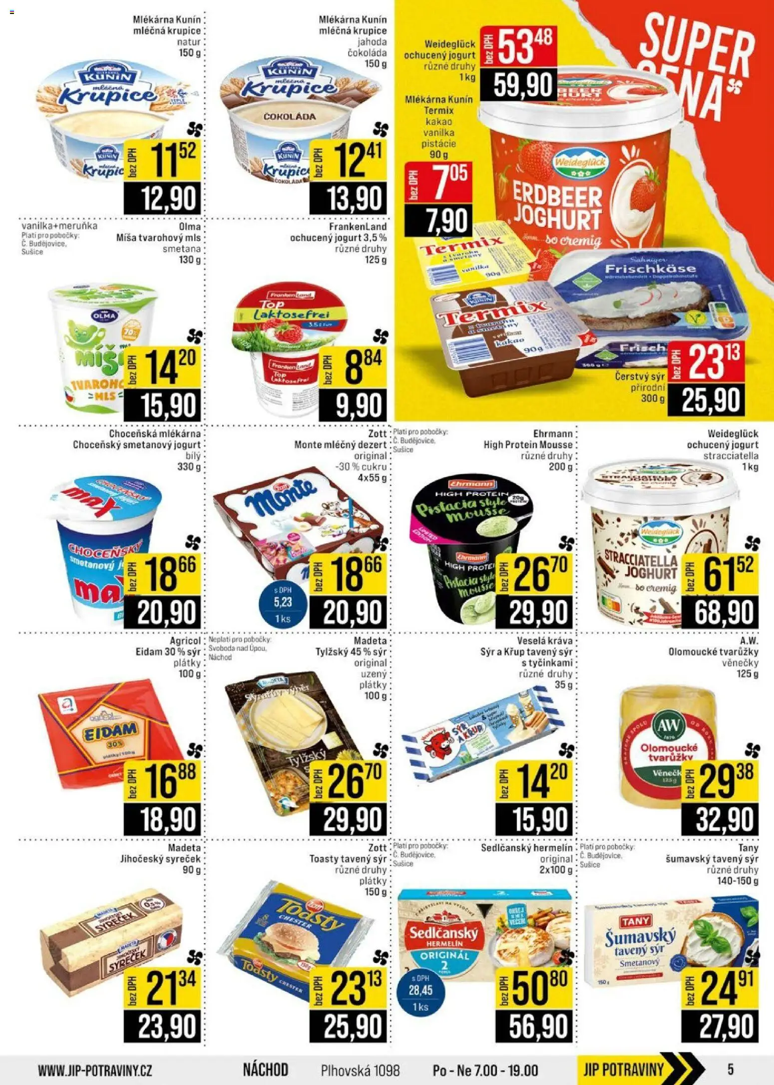 Jip leták - Cash & Carry od 01.04.2026 | Strana: 5 | Produkty: Smetana, Krupice, Termix, Sušiče