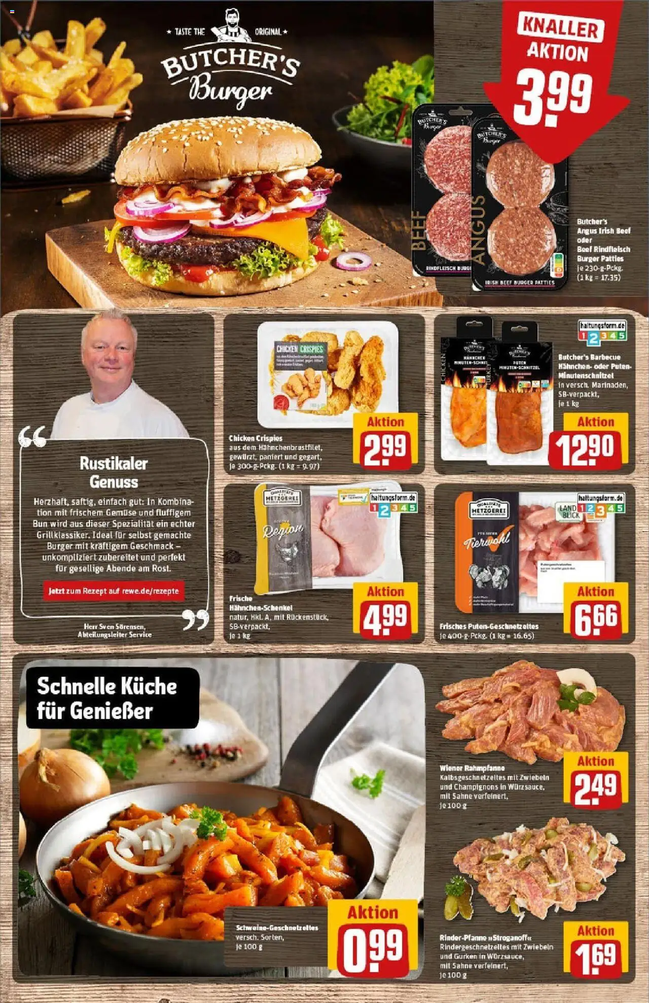 Rewe prospekt Karben	 - gültig ab dem 24.08.2025 | Seite: 8 | Produkte: Hahnchen, Hahnchenschenkel, Champignons, Rindfleisch