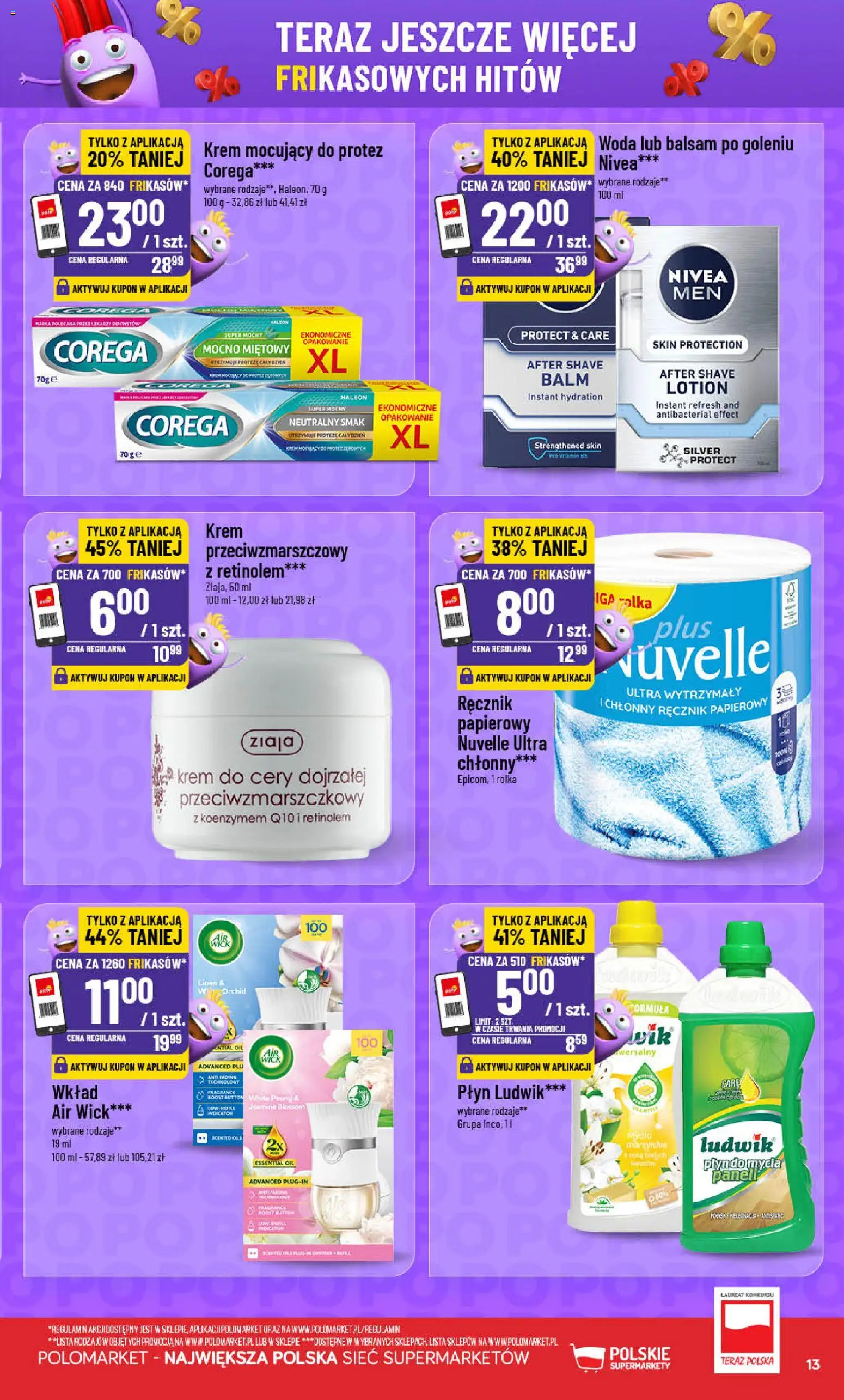 POLOmarket Gazetka - Frikasowe Hity od 05.11.2025 | Strona: 13 | Produkty: Półka, Balsam po goleniu, Mydło, Woda
