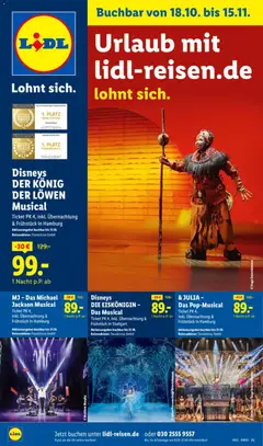 Lidl Reisen Aktions-Reise-Highlights ab 18.10.2025 gültig