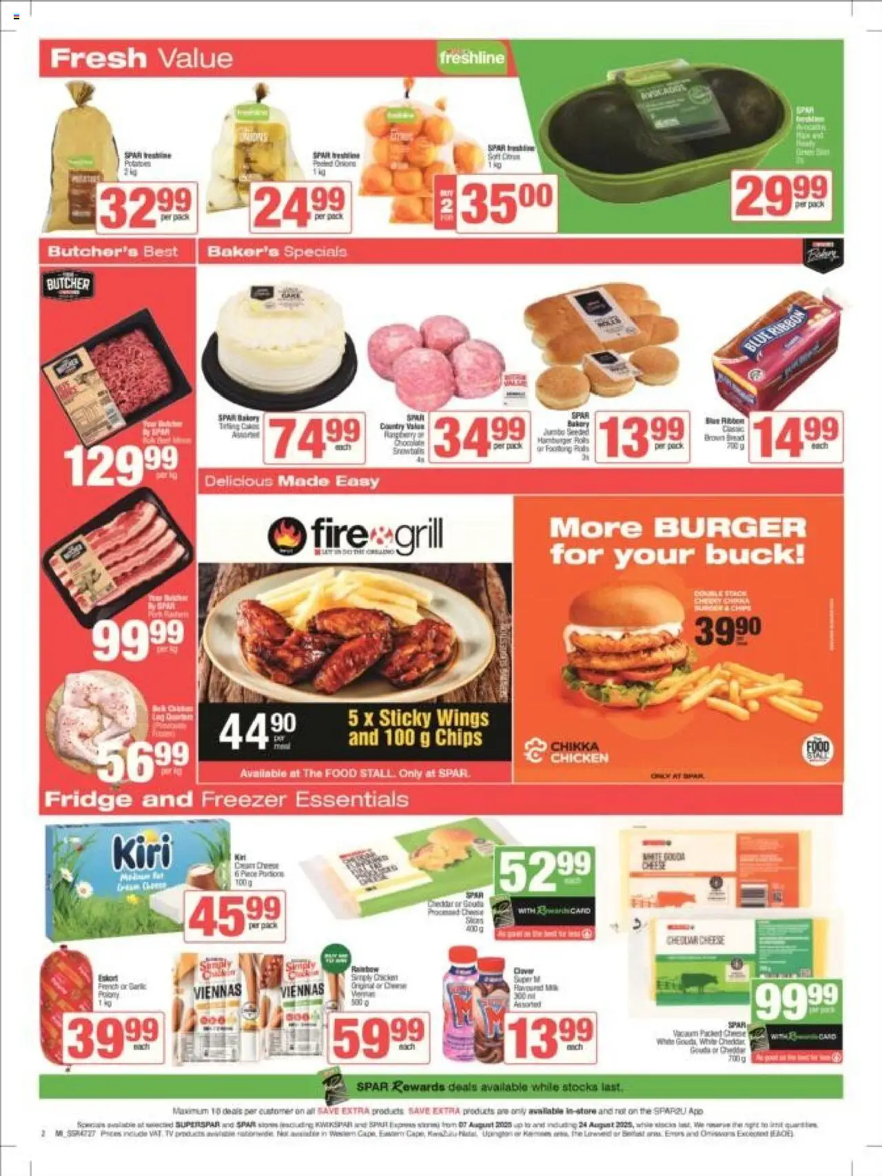 KWIKSPAR - Gauteng - Weekly Specials │ valid from 07.08.2025 | Page: 3 | Products: TV, Fridge, Bread, Chips