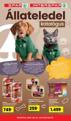 Spar Állateledel katalógus - amely érvényes a következő dátumtól: 04.09.2025